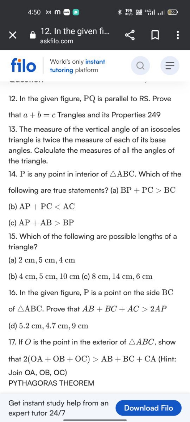 4:50
(o) I
O
*
195
×3/5
\&4i.
I..1
36
12. In the given fi... askfilo.c