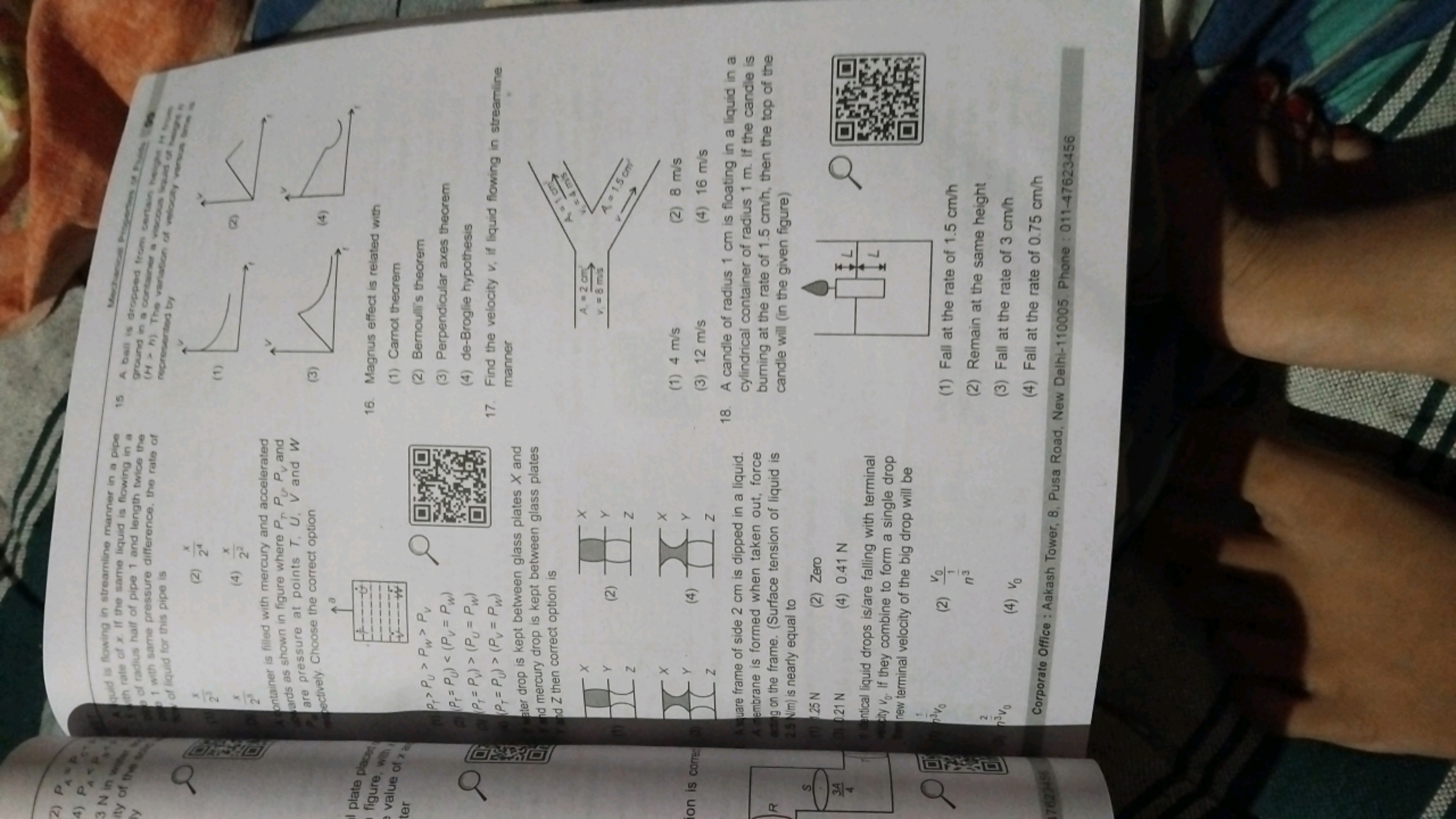 2) PAP
4) PAP
3 N in w
ity of the
y
a
plate placed
figure, with
e valu