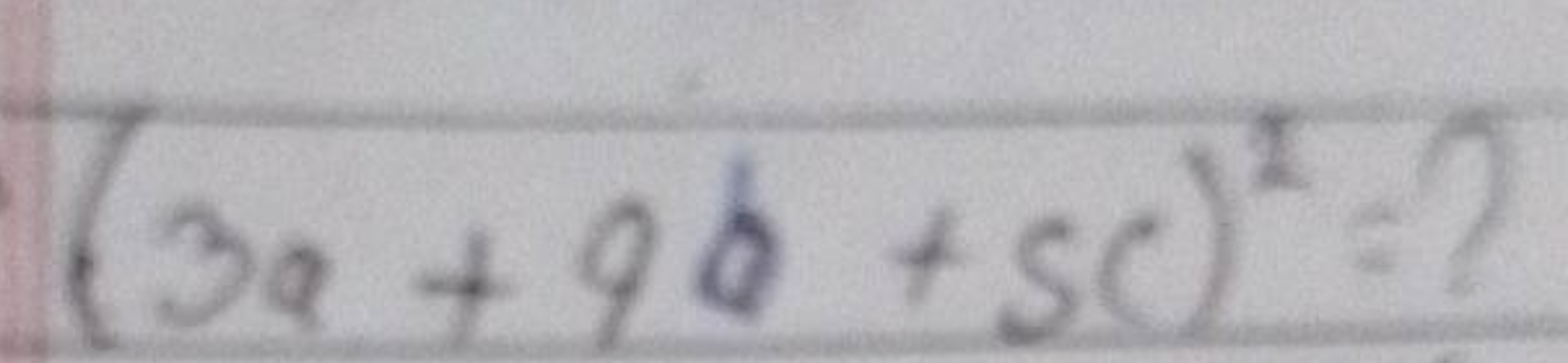 (3a+9b+5c)2=?