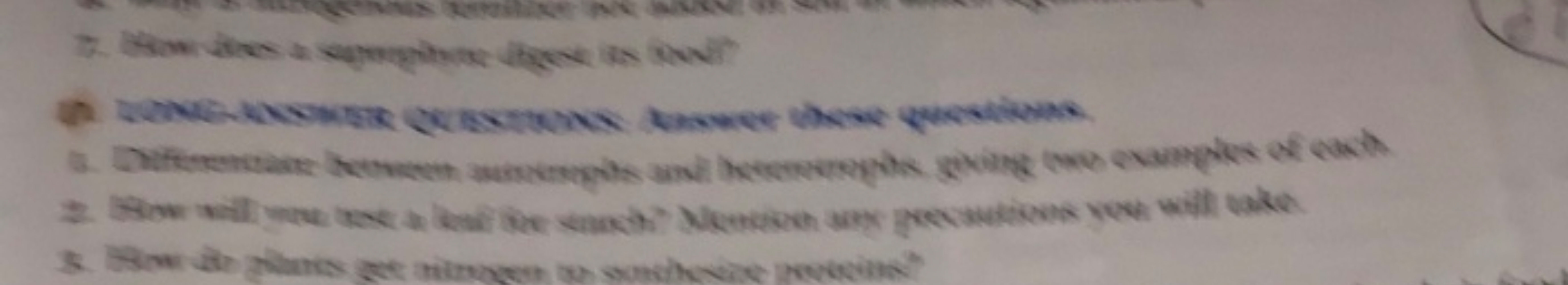 7. Nodes a spe digest is d
LONG-ANSWER QUESTIONS Answer these question