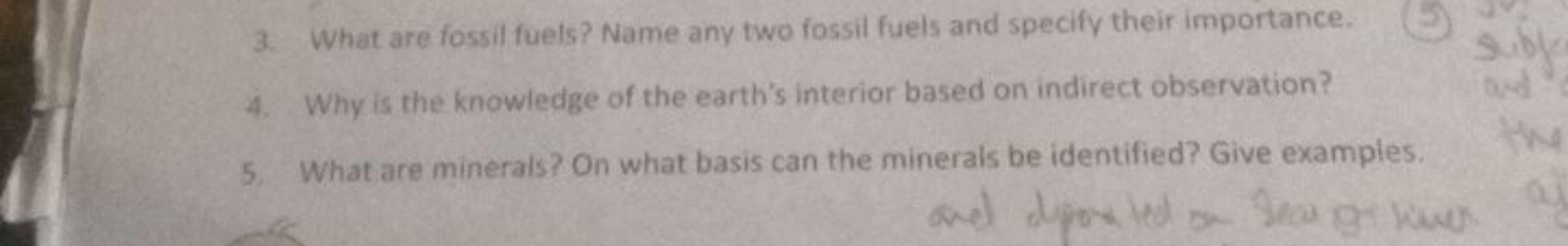 3. What are fossil fuels? Name any two fossil fuels and specify their 