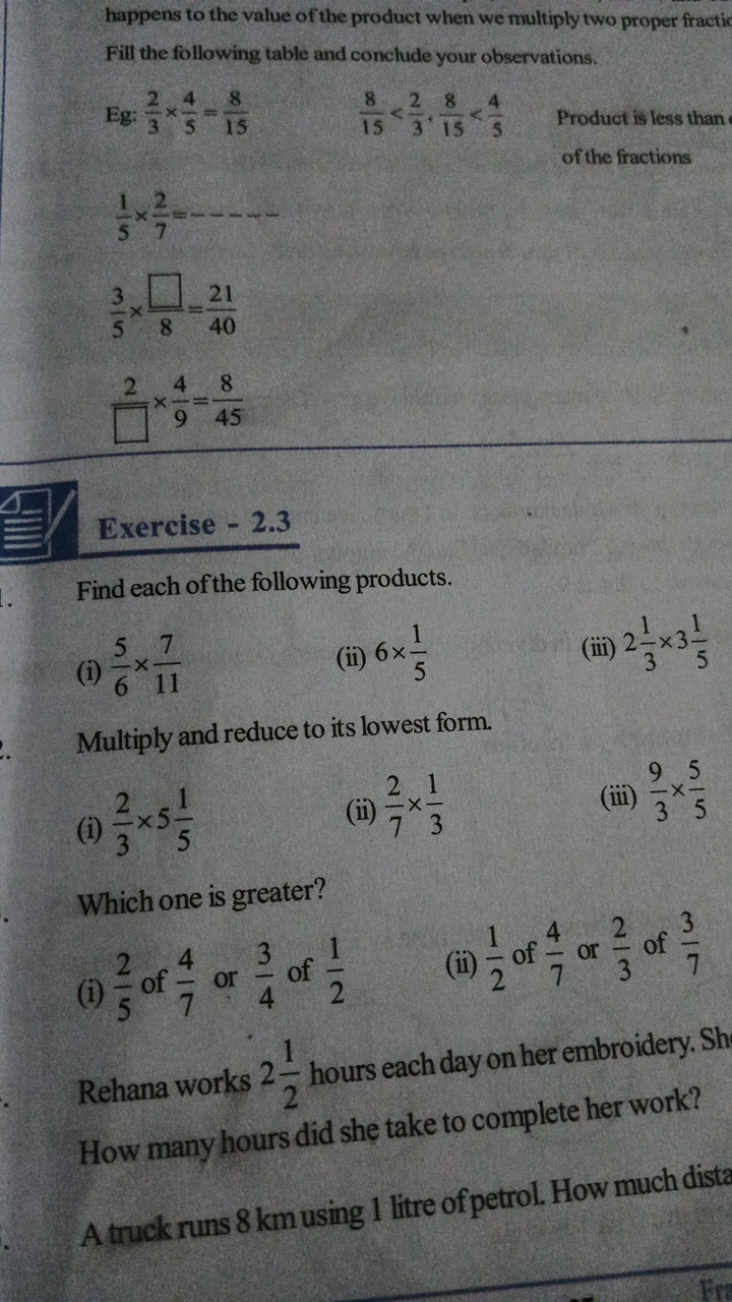 happens to the value of the product when we multiply two proper fracti