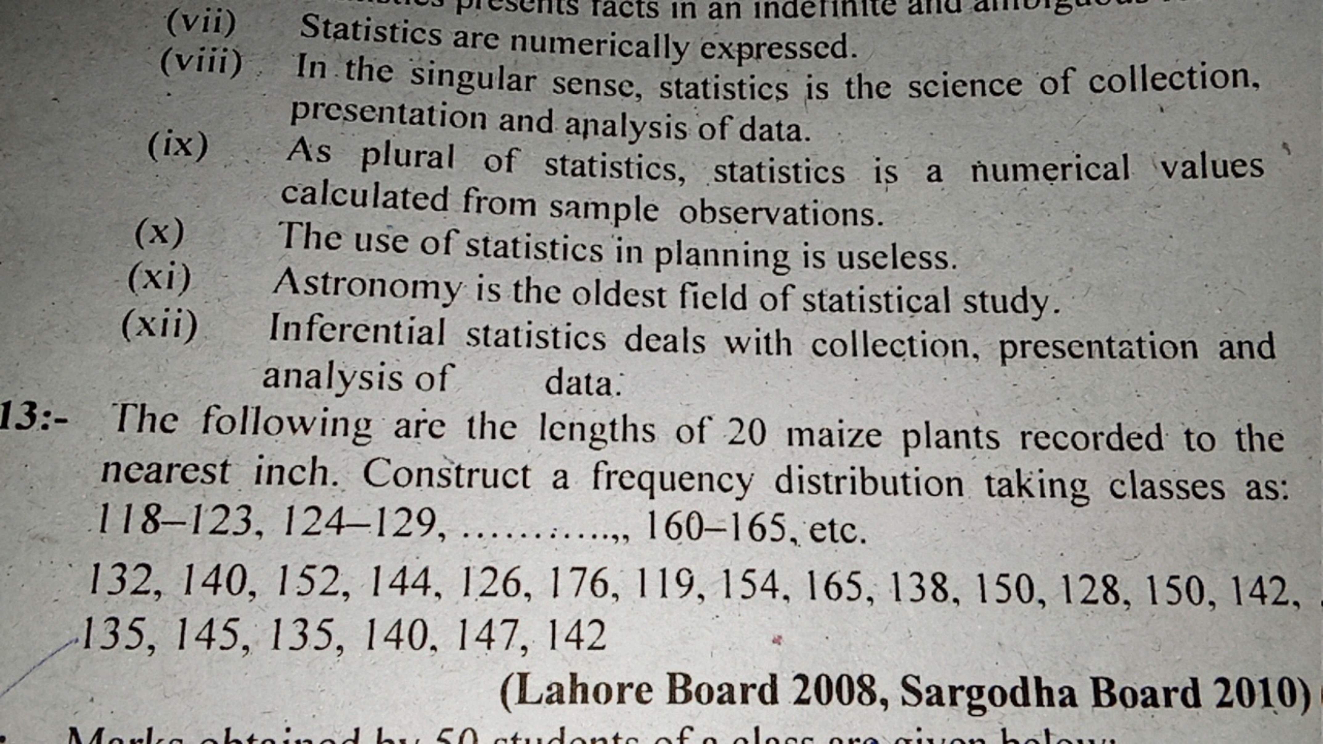 (vii)
(viii)
(ix)
(x)
(xi)
(xii)
acts in an ind
Statistics are numeric