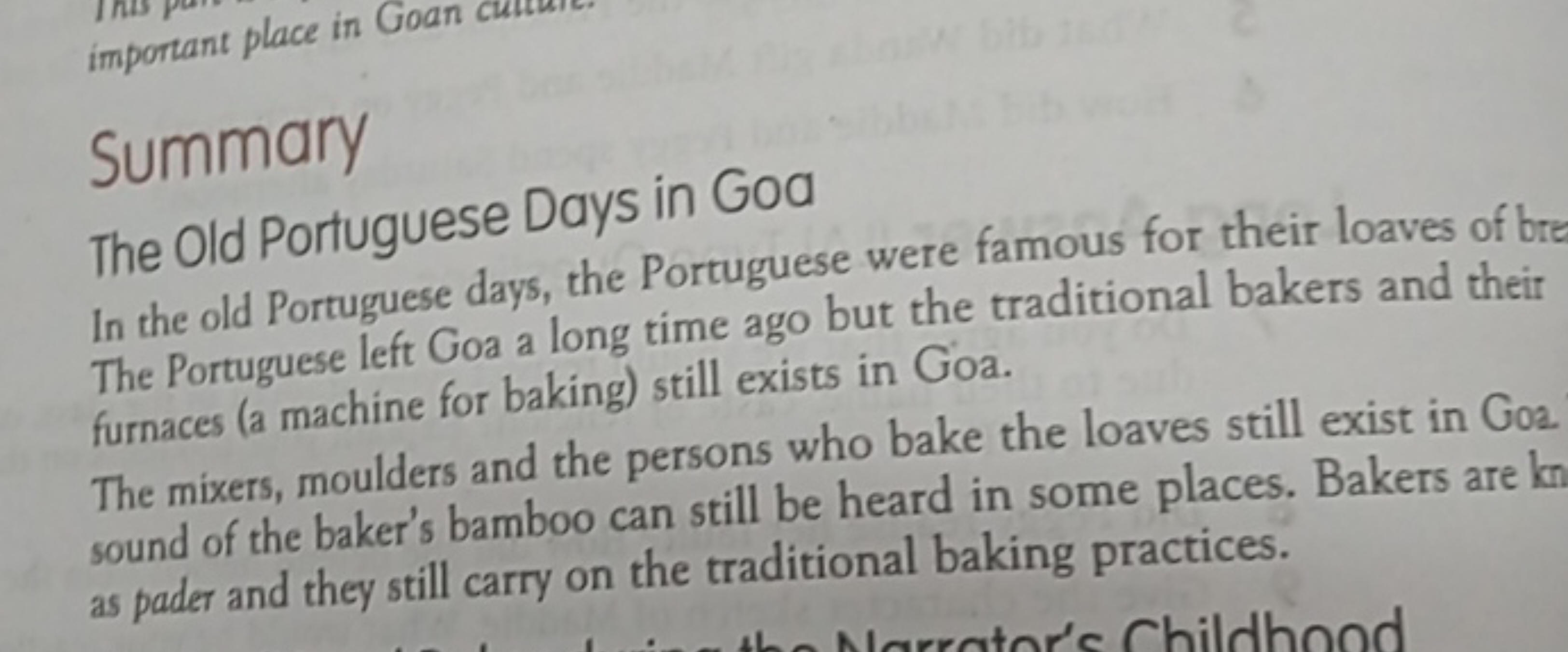 important place in Goan
Summary
The Old Portuguese Days in Goa
In the 