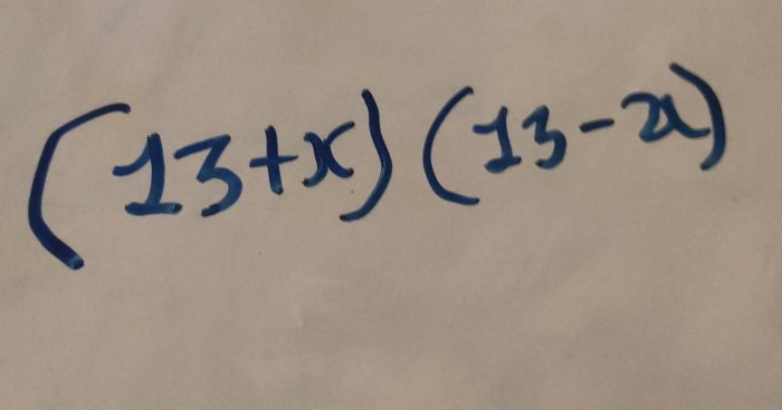 (13+x)(13−x)