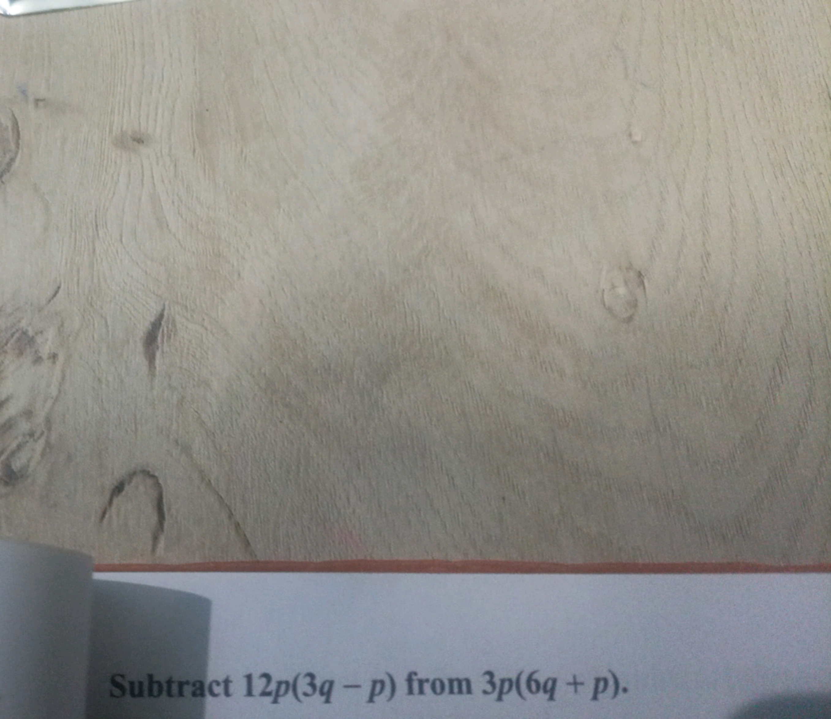 Subtract 12p(3q−p) from 3p(6q+p).