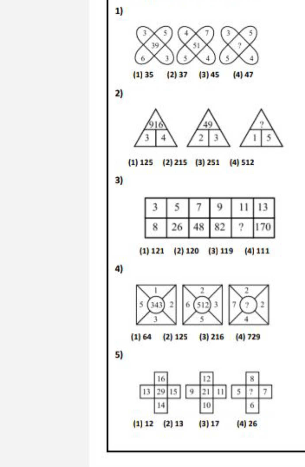 1)
2)
(4) 47
(2) 37
(3) 45
(1) 35
(2)
(3)
(1)
(1) 125
(2) 215
(3) 251
