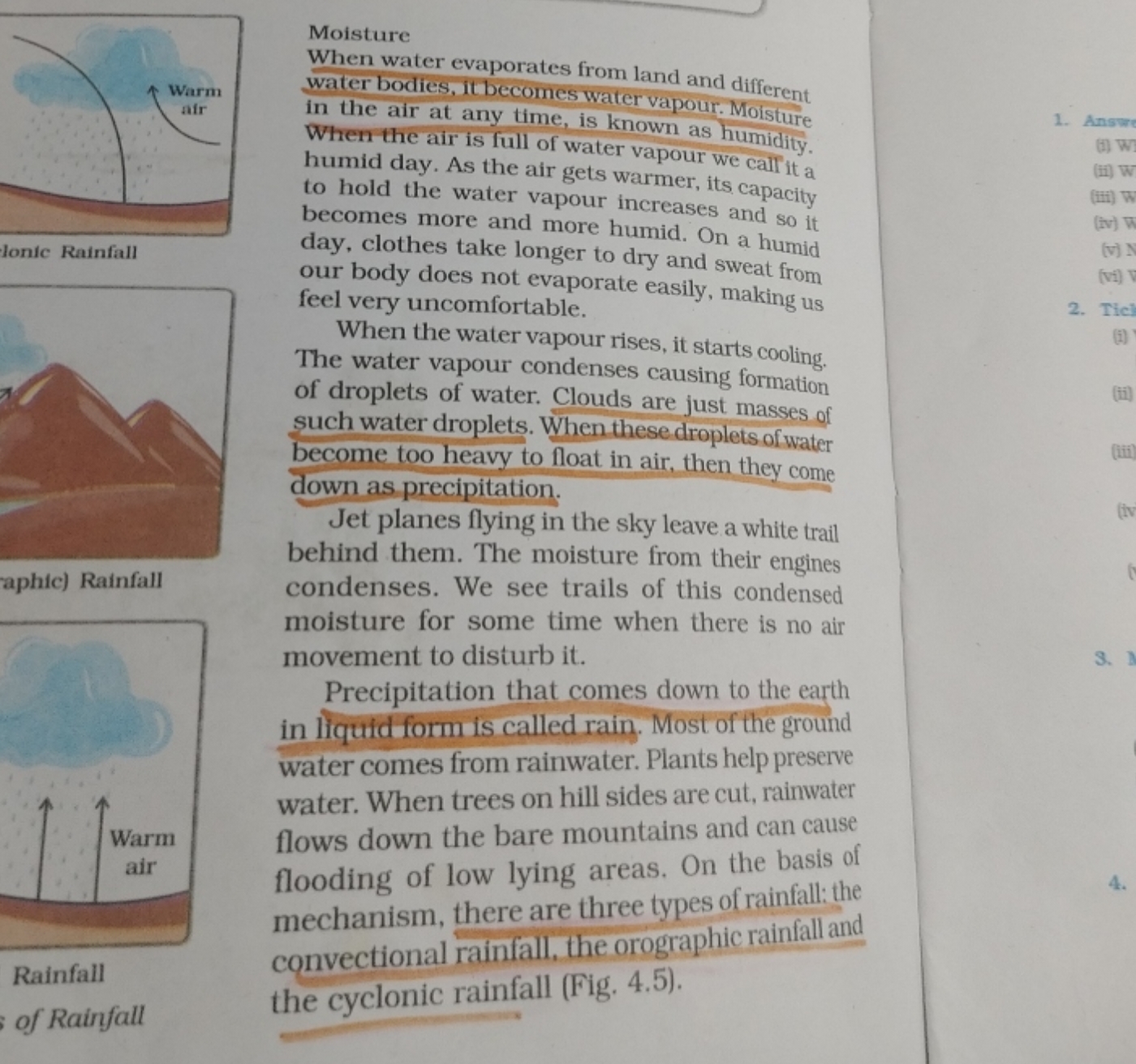 
Ionic Rainfall aphic) Rainfall
Rainfall of RainfallMoisture
When wate