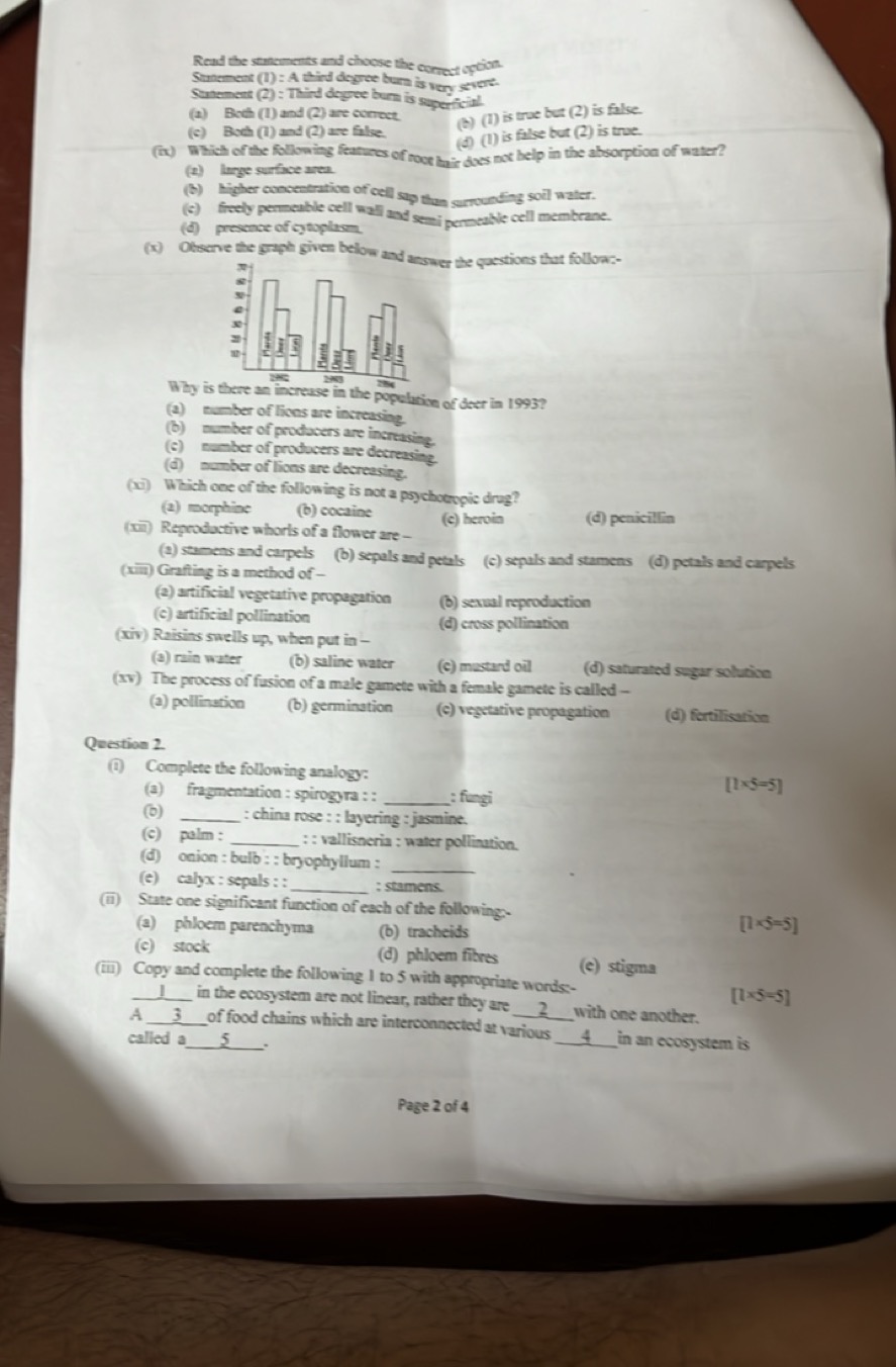 Read the stanaments and choose the conratt of cion
Sinnent (1) : A thi