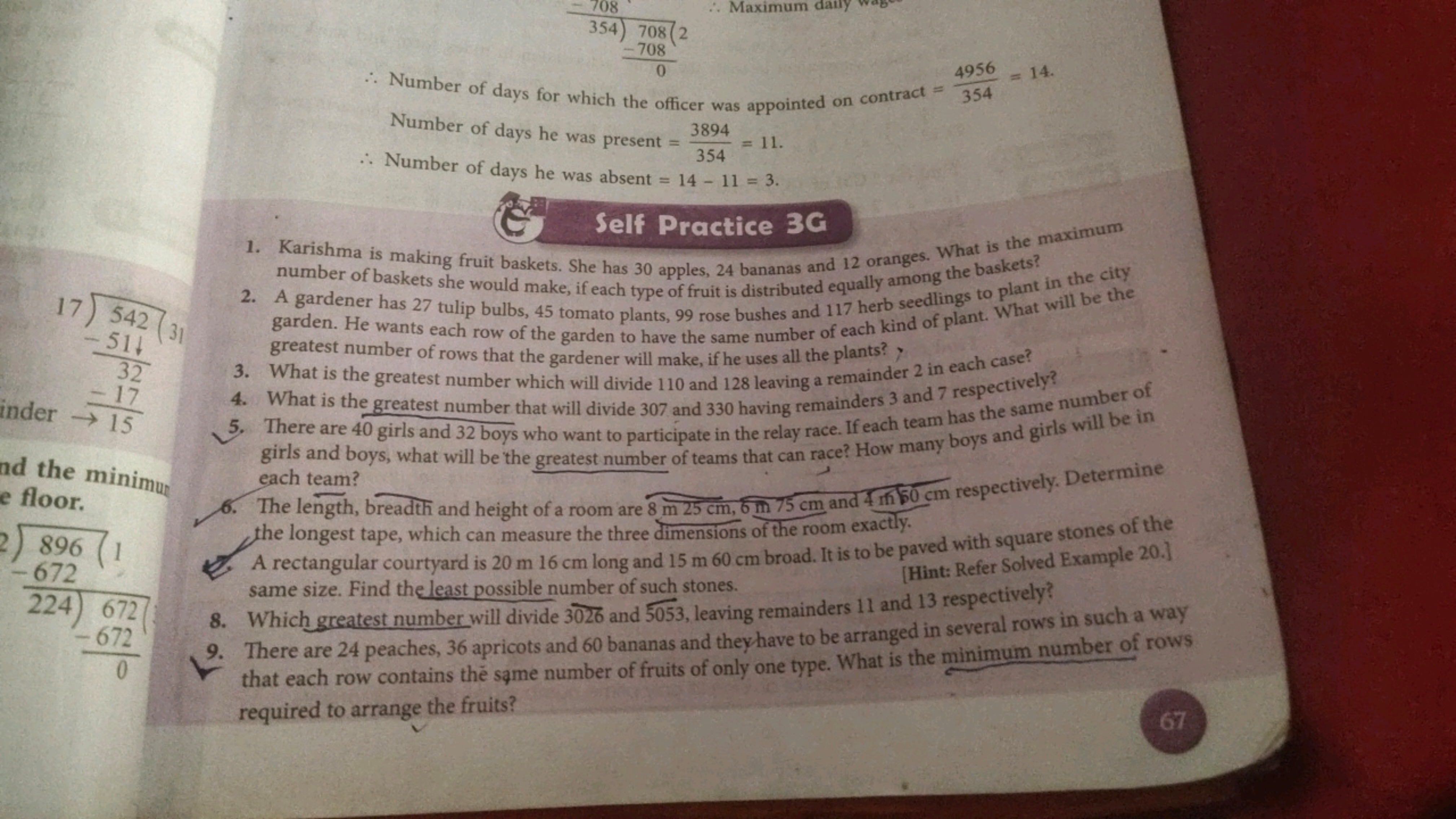  354) 708(20−708​​
∴ Maximum dany
∴ Number of days for which the offic