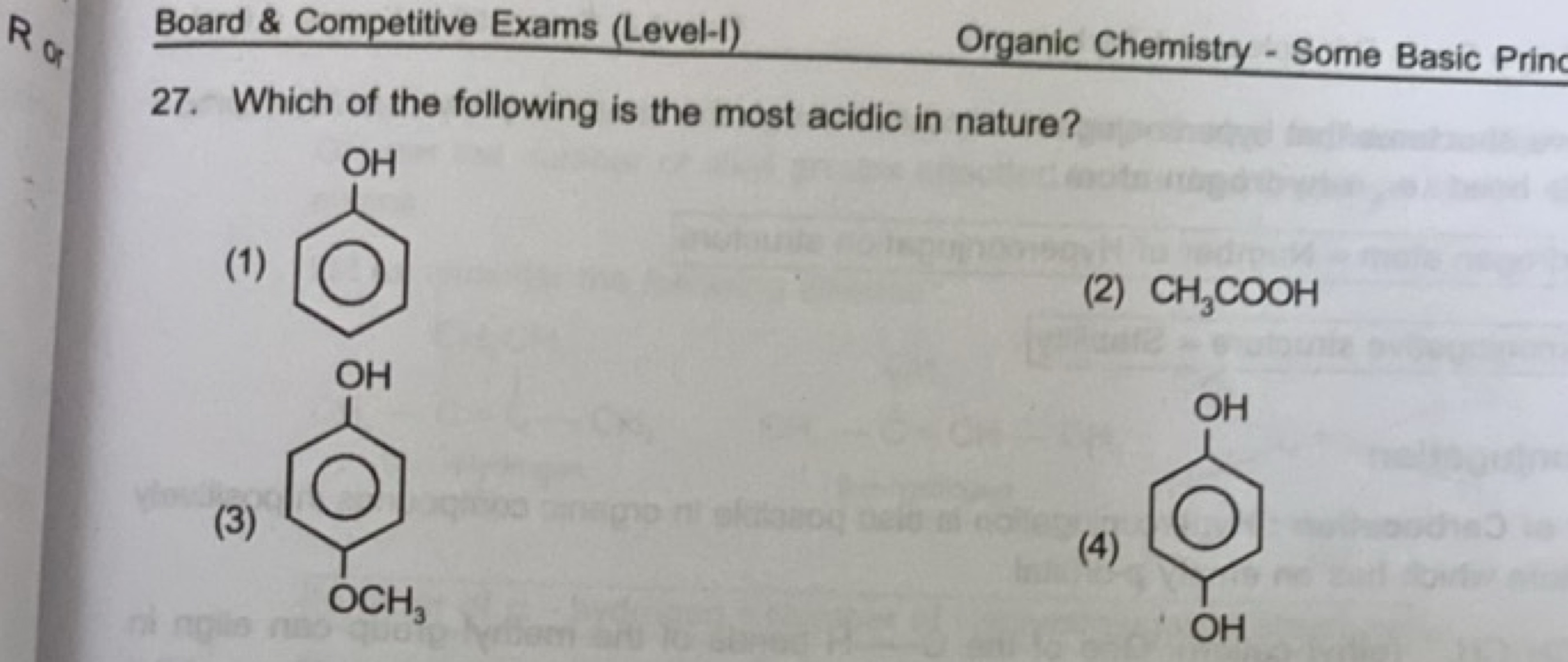 Board \& Competitive Exams (Level-I)
Organic Chemistry - Some Basic Pr