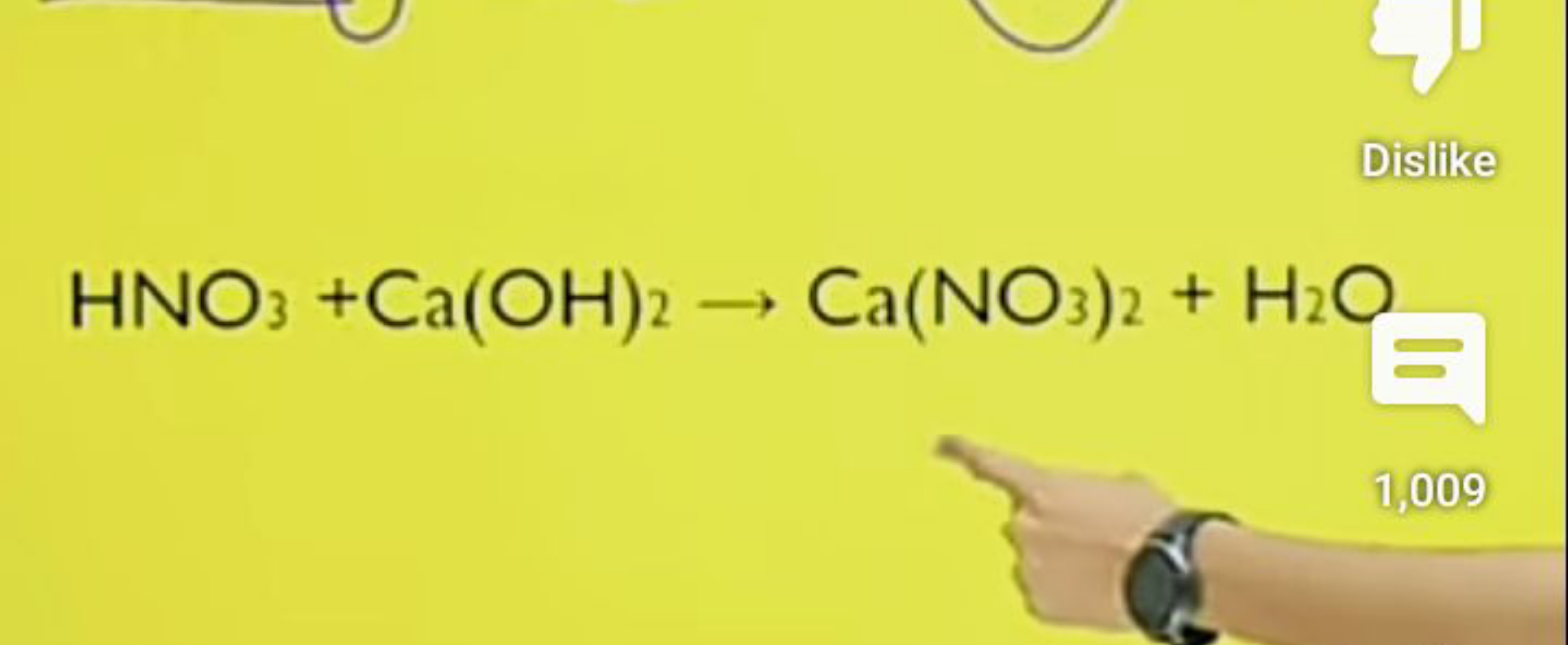 HNO3​+Ca(OH)2​→Ca(NO3​)2​+H2​O