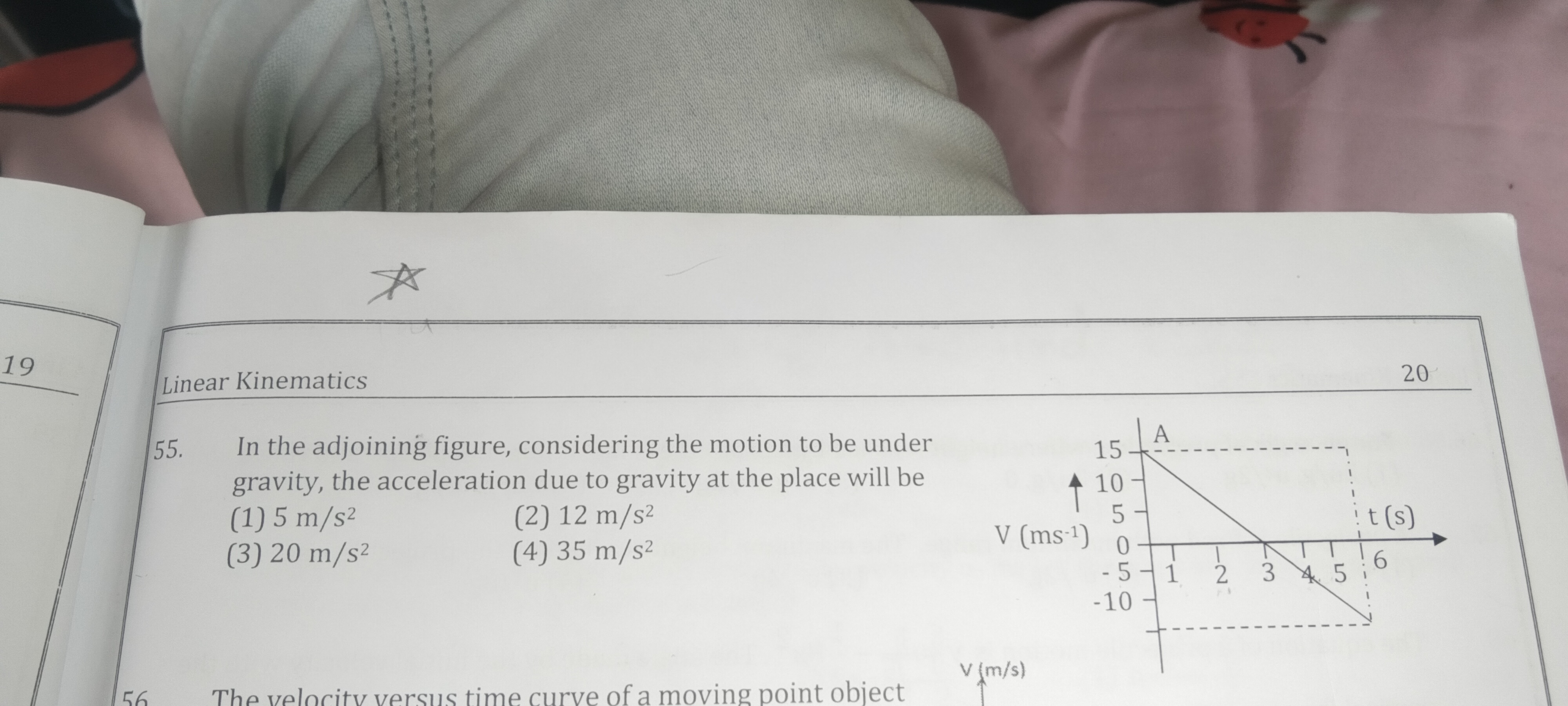 19
Linear Kinematics
20
55. In the adjoining figure, considering the m