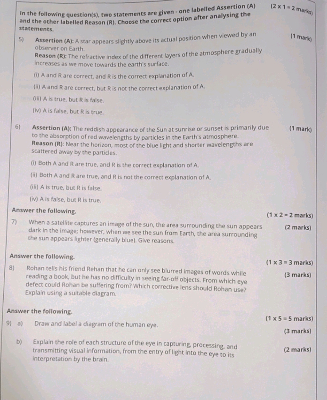 In the following question(s), two statements are given - one labelled 