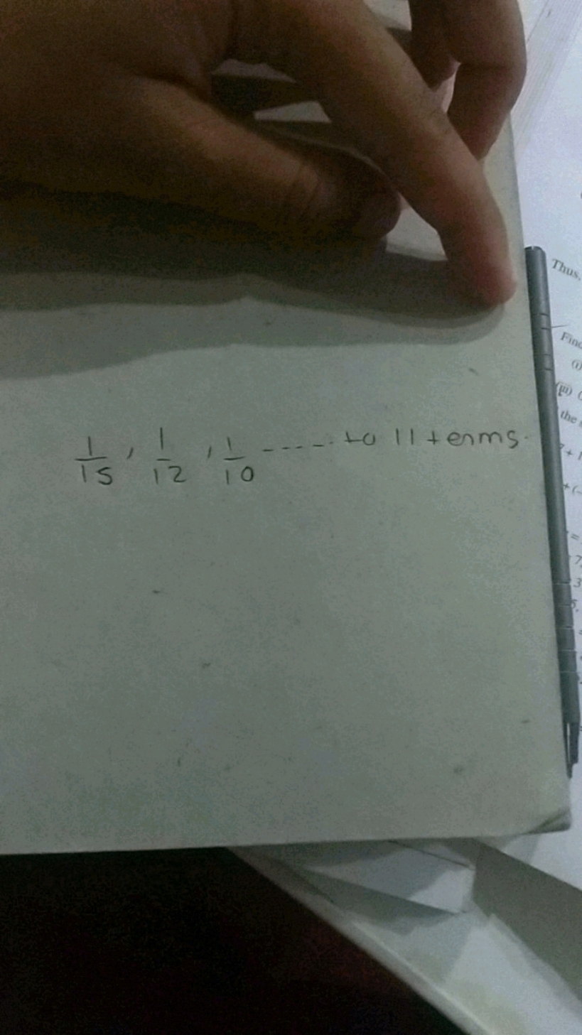 151​,121​,101​….. to 11 terms.