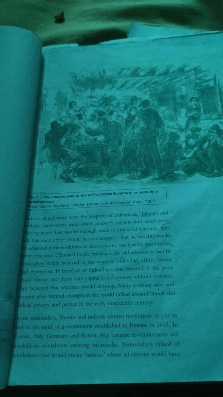 fig. 1 - The London poor in the mid-nineteenth century as seen by a
fr