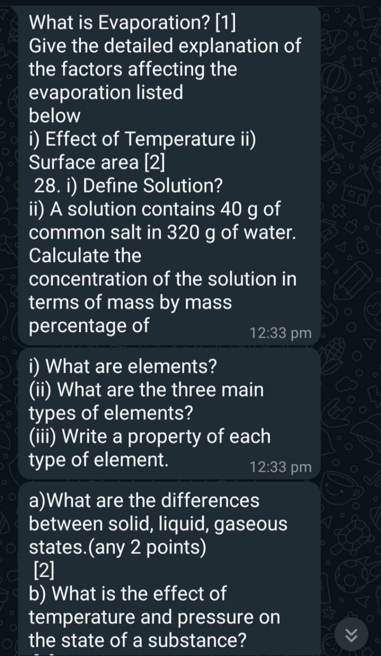 What is Evaporation? [1] Give the detailed explanation of the factors 