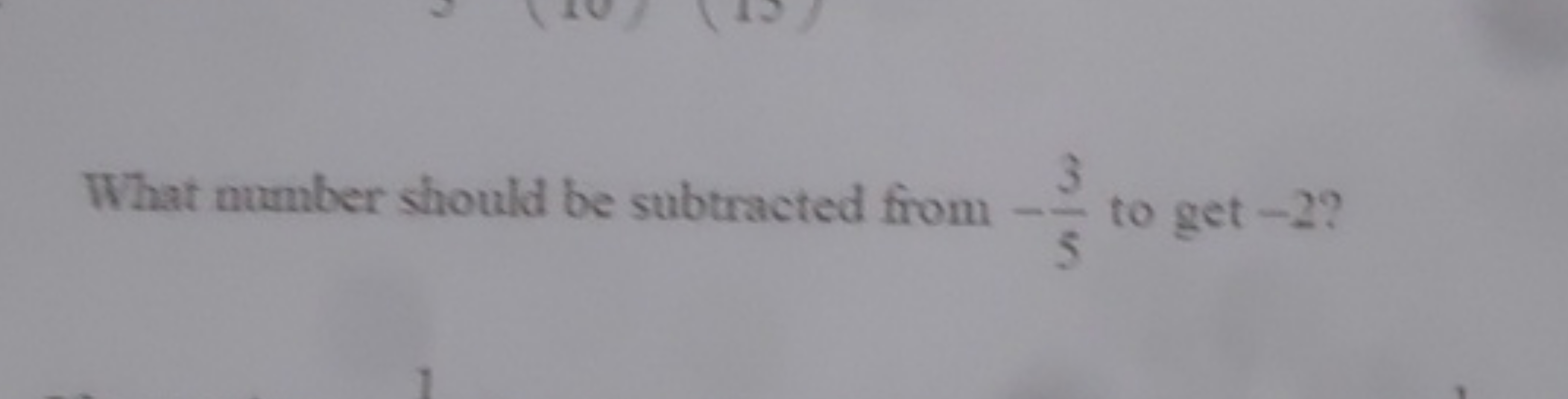 What number should be subtracted from −53​ to get - 2 ?