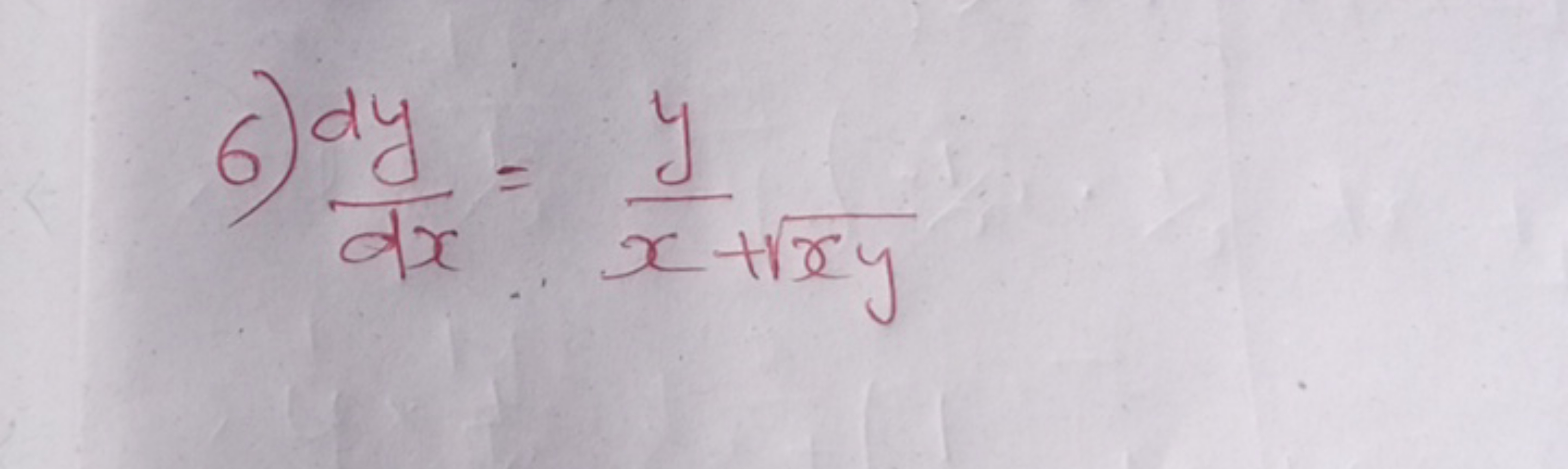 6) dxdy​=x+xy​y​