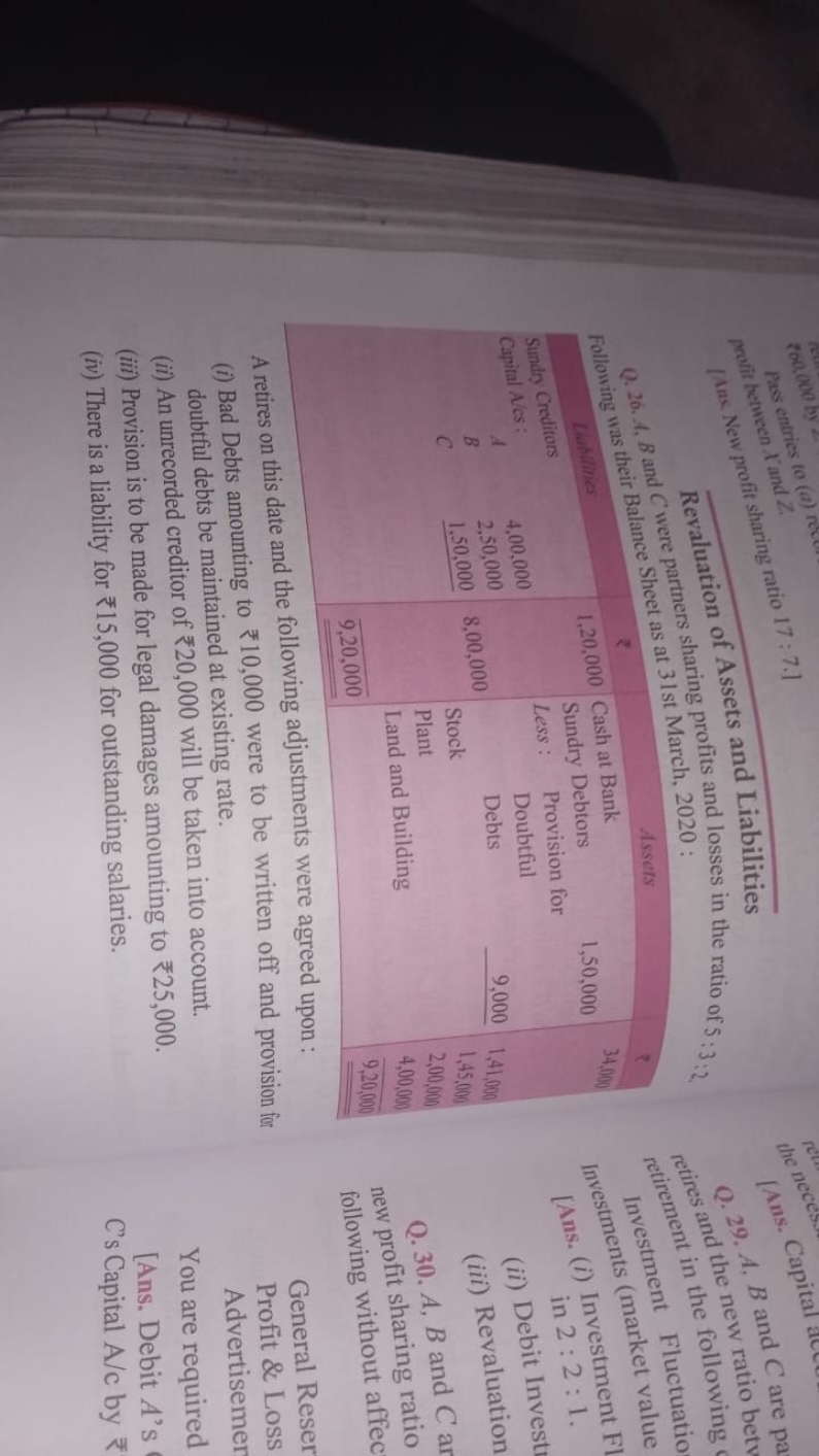 [Aic. New profit sharing ratio 17:7. profit be 2 ween X and Z

Pas
Rev