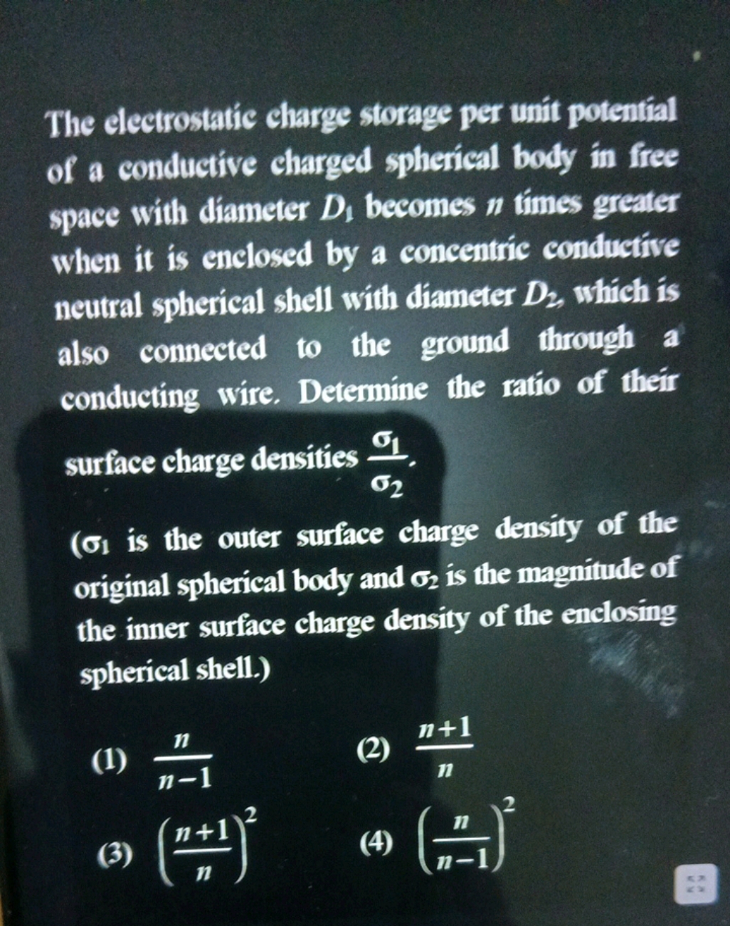 The clectrostatic charge storage per unit potential of a conductive ch