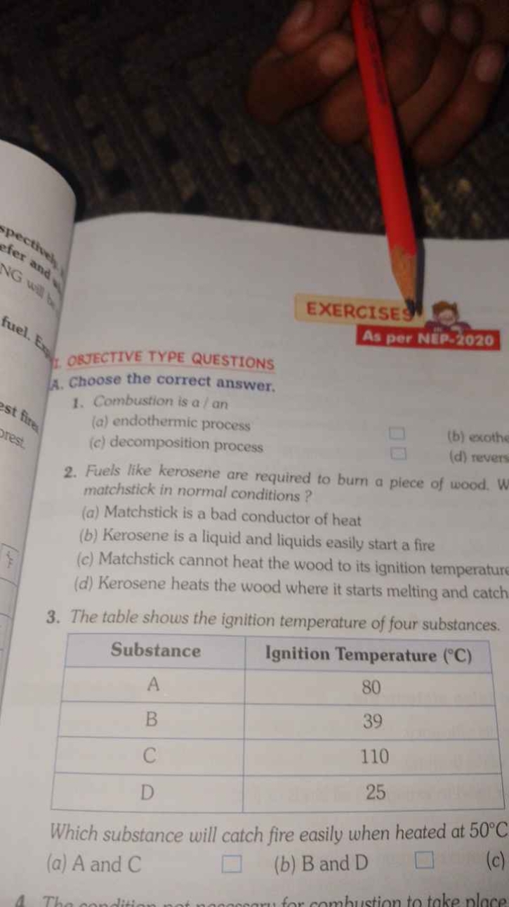 EXERCISES
As per NETP. 2020
1. ORJECTIVE TYPE QUESTIONS
A. Choose the 