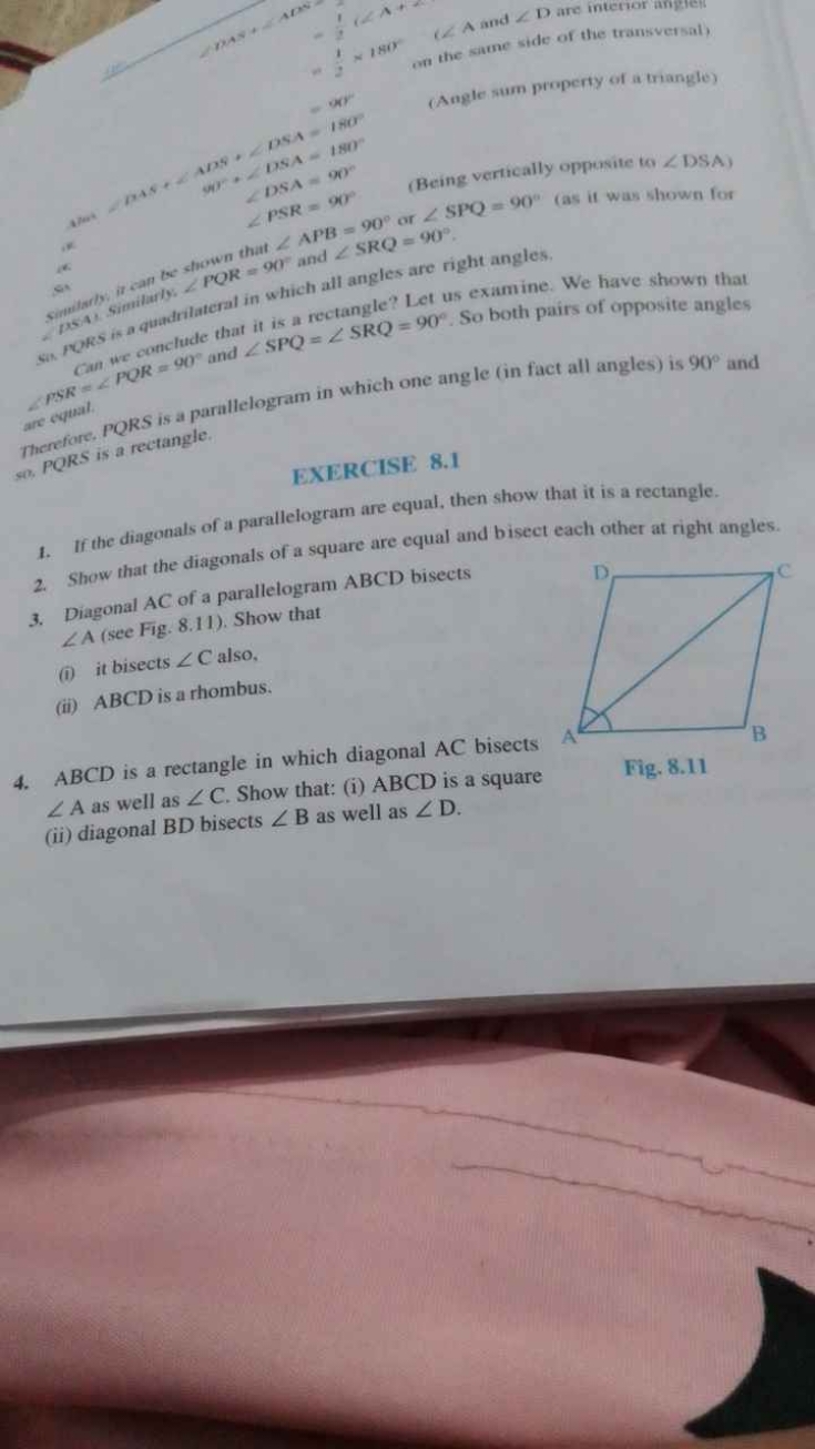 (in the sathe - 21​=1sO ,n the sathe side of the transversal)
(Angle s