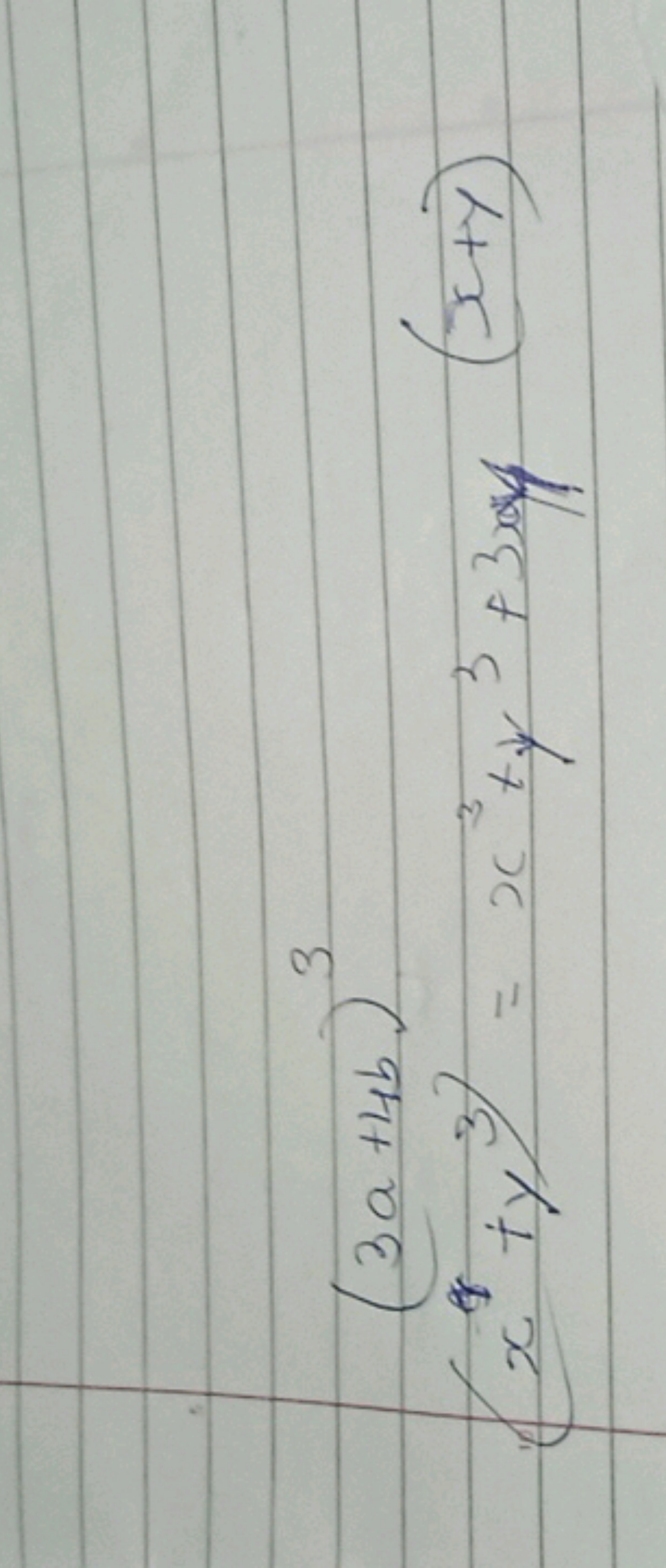 (3a+4b)3x4+y3)=x3+y3+3xy(x+y)​