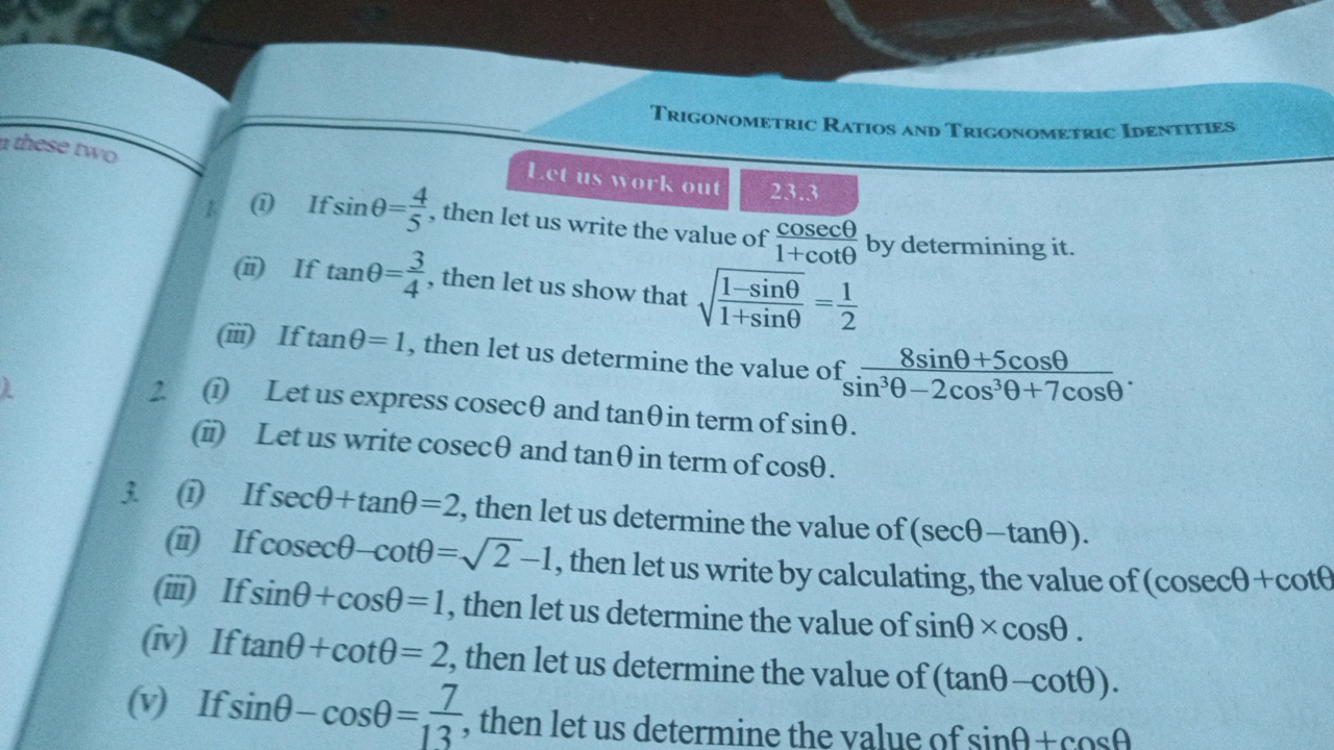 these two
Trigonometric Ratios and Trigonometric Identities
1.et us wo