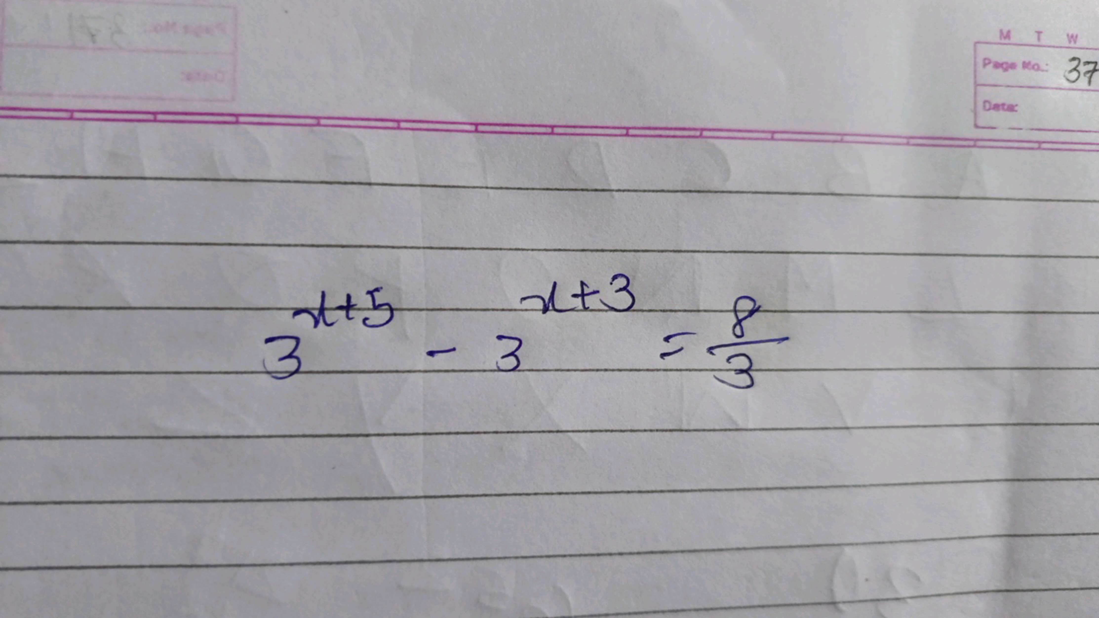 3x+5−3x+3=38​