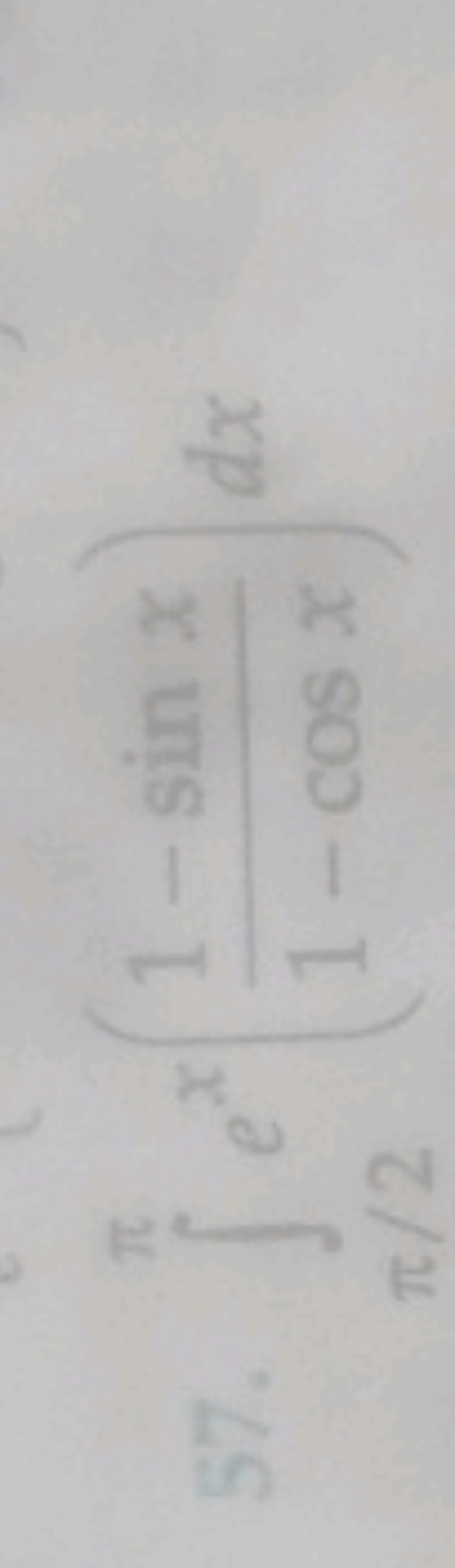 57. ∫π/2π​ex(1−cosx1−sinx​)dx