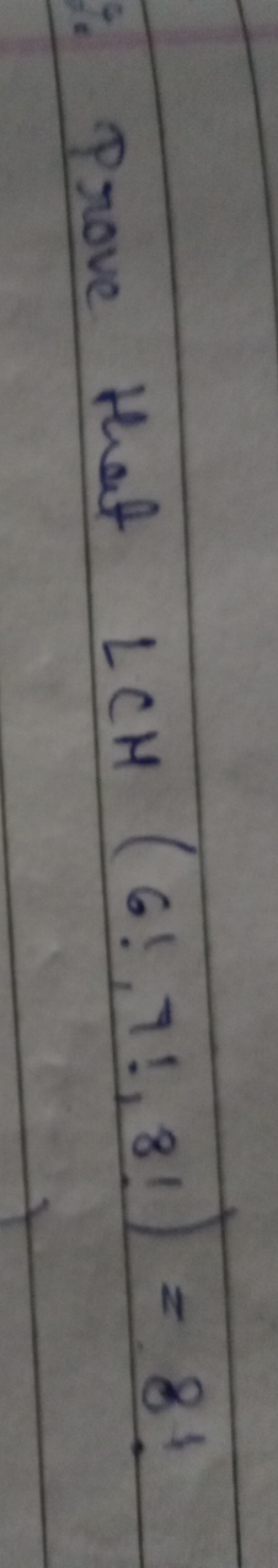 Prove that LCH(6!,7!,8!)=8 !