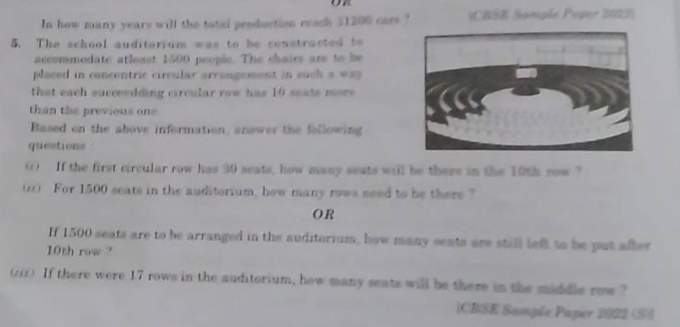 In how zany year will the tetal productos madh I1200 oan?
5. The achoo