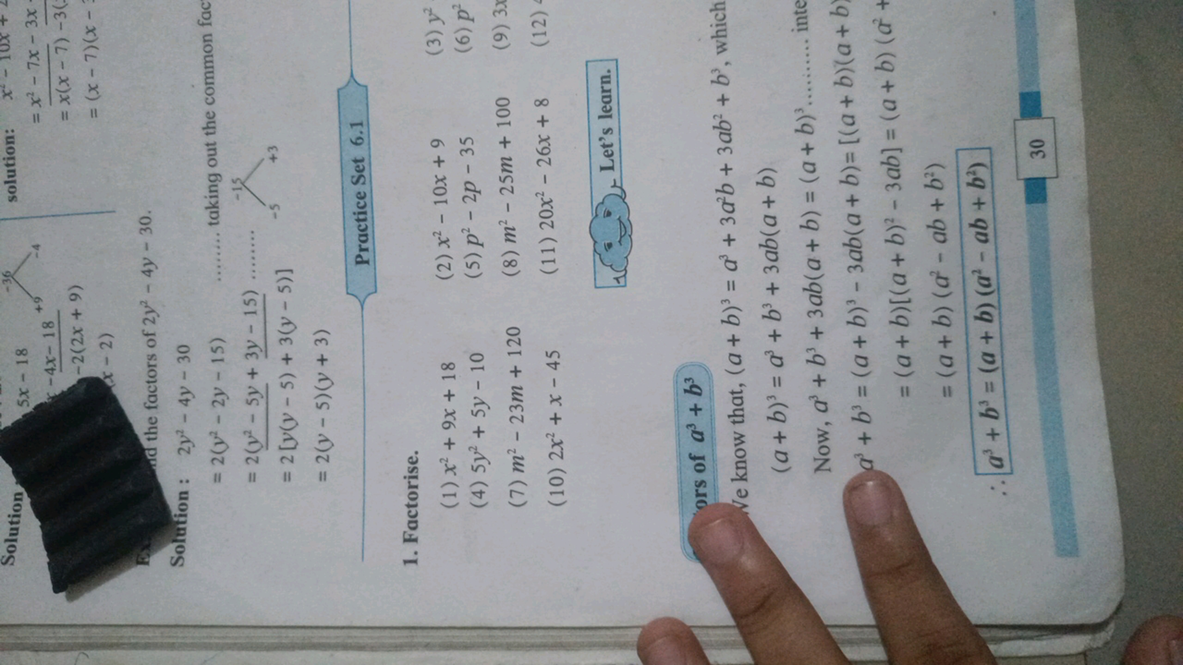 Solution
5x - 18
ESC
-4x-18 +9
-2(2x+9)
-2)
-36
solution:
d the factor