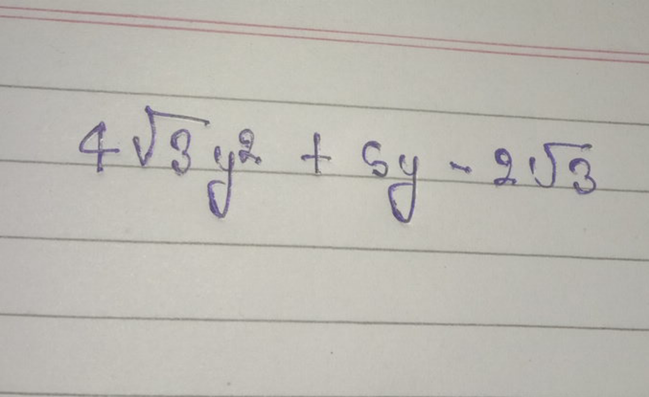 43​y2+5y−23​