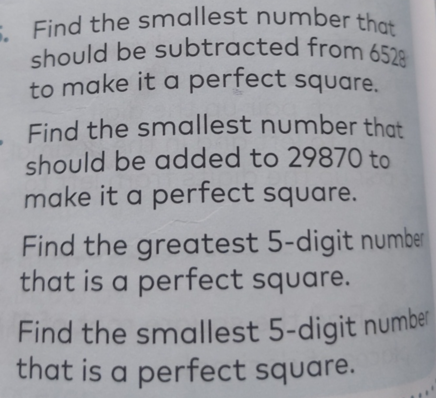 Find the smallest number that should be subtracted from 6528 to make i