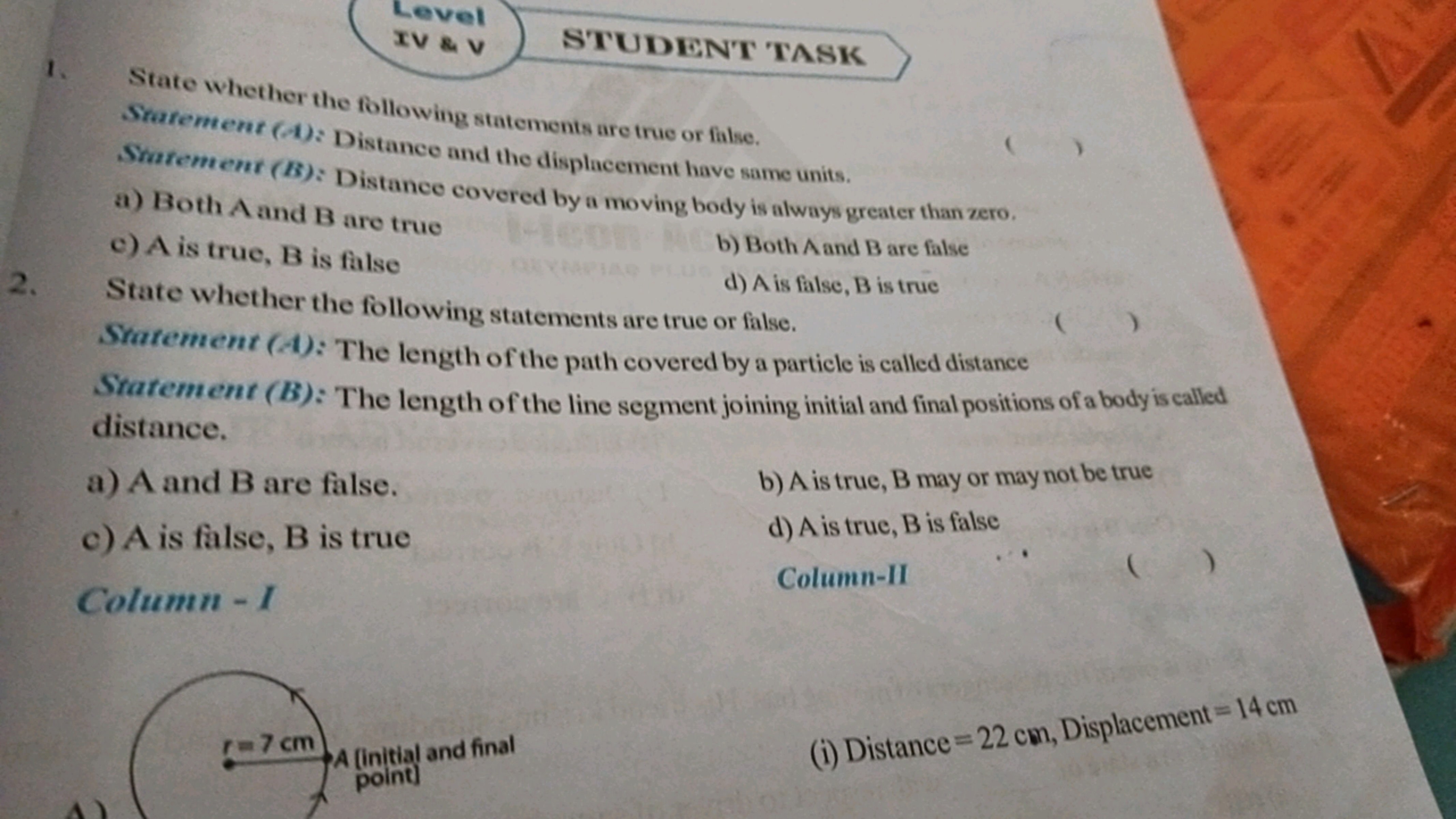 1. State whether the following statements are true or false.

Sraremem