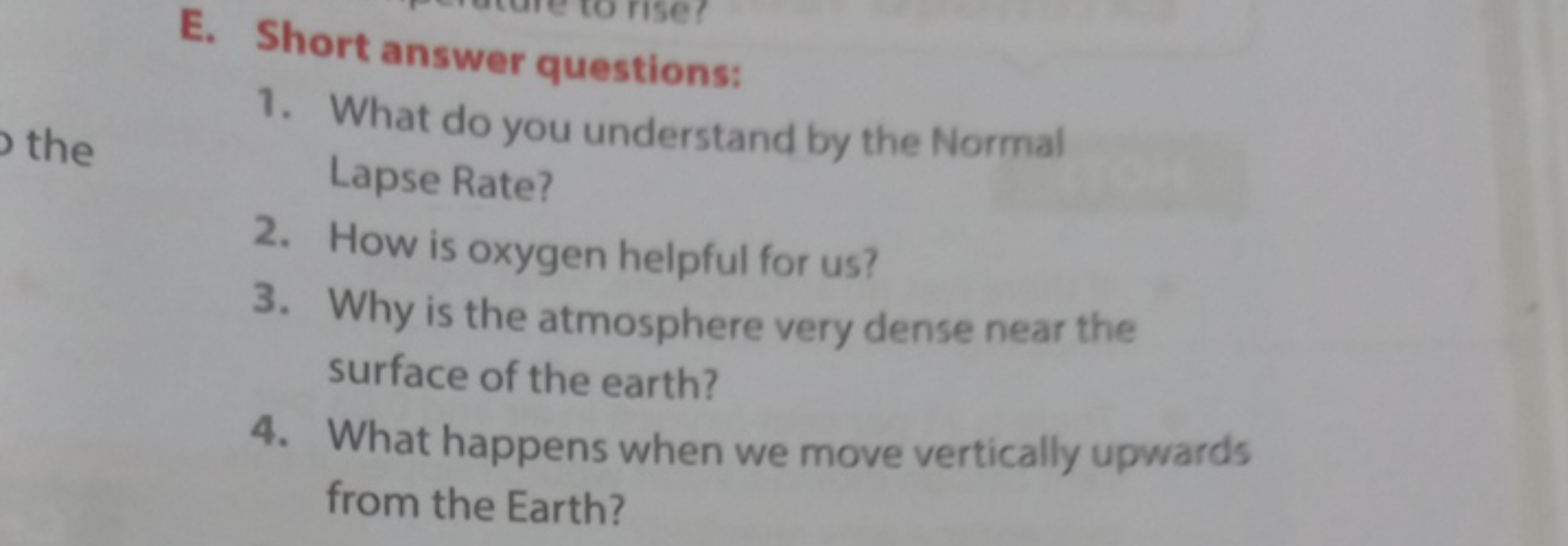 E. Short answer questions:
1. What do you understand by the Normal Lap