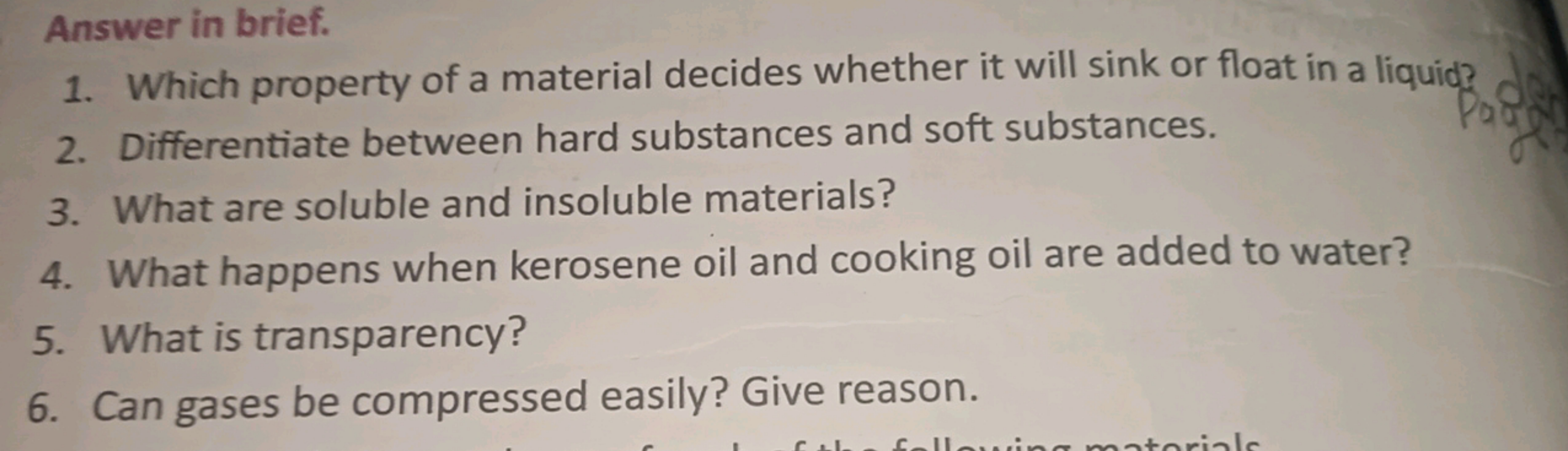 Answer in brief.
1. Which property of a material decides whether it wi