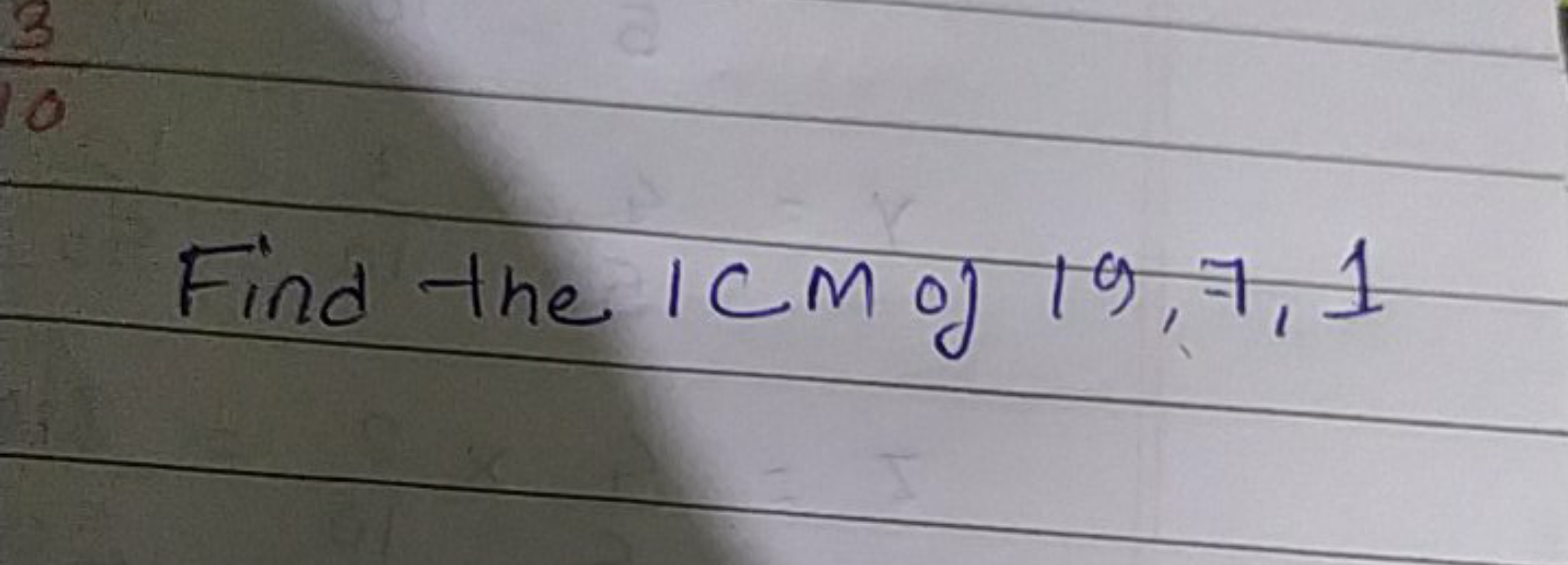 Find the ICM of 19,7,1