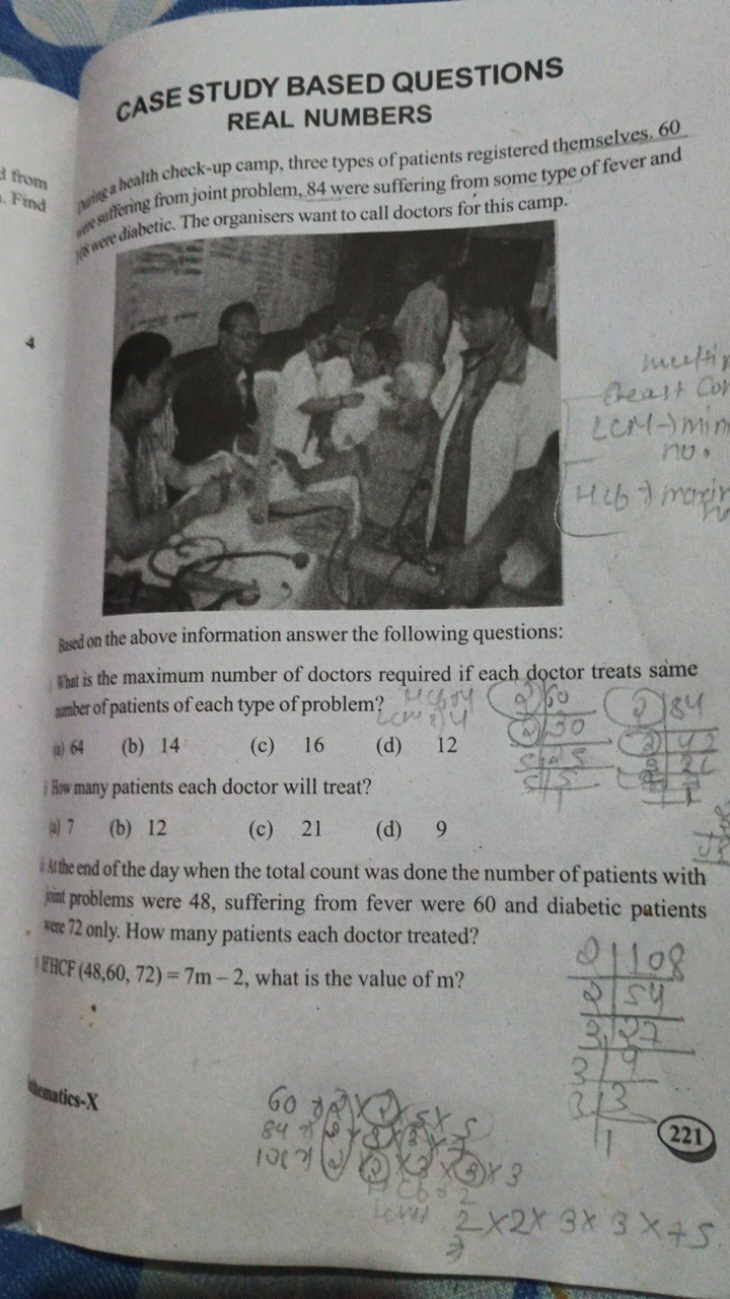 CASE STUDY BASED QUESTIONS REAL NUMBERS
At rom
Find
yes health check-u