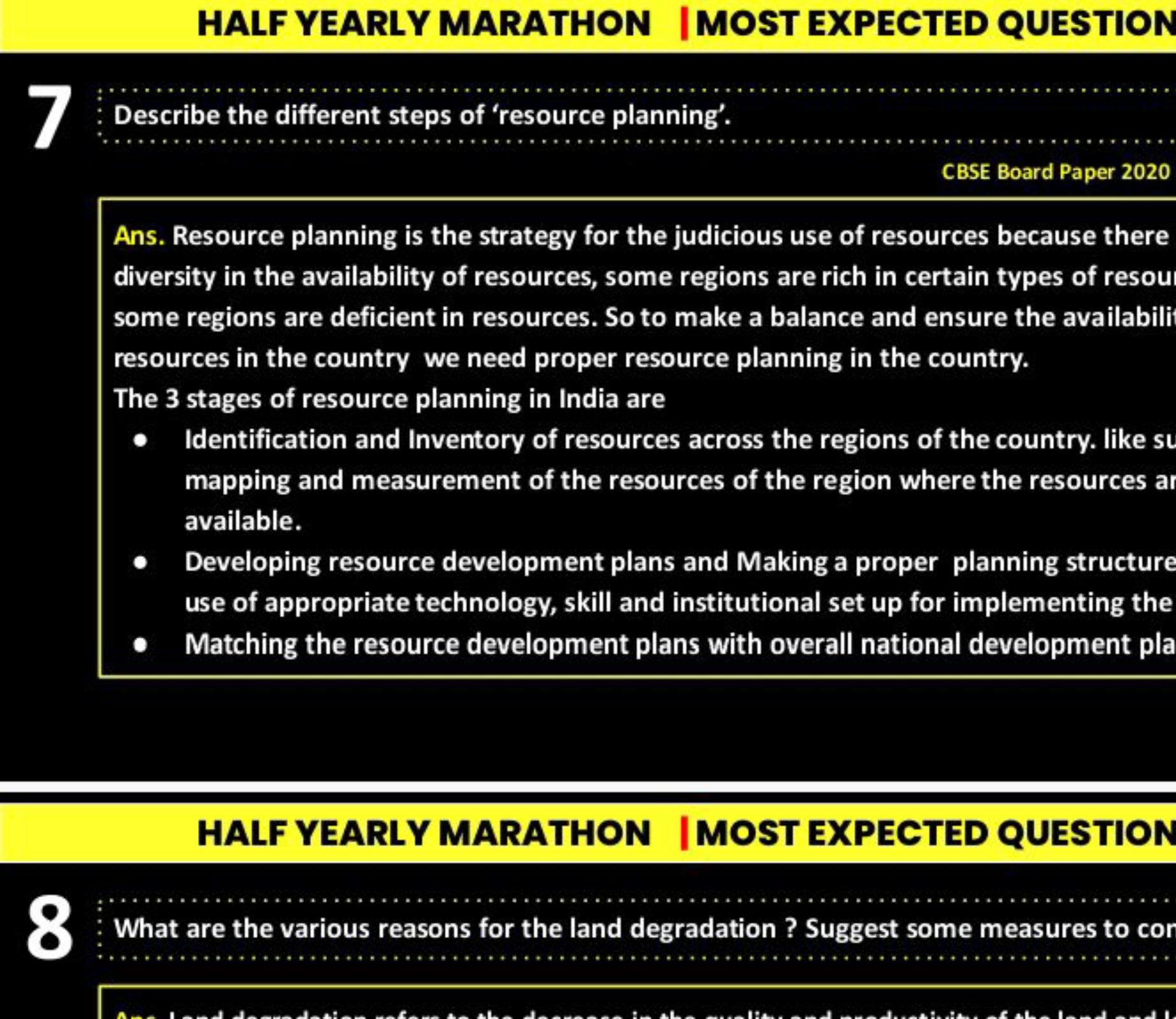 HALF YEARLY MARATHON |MOST EXPECTED QUESTION
7
Describe the different 