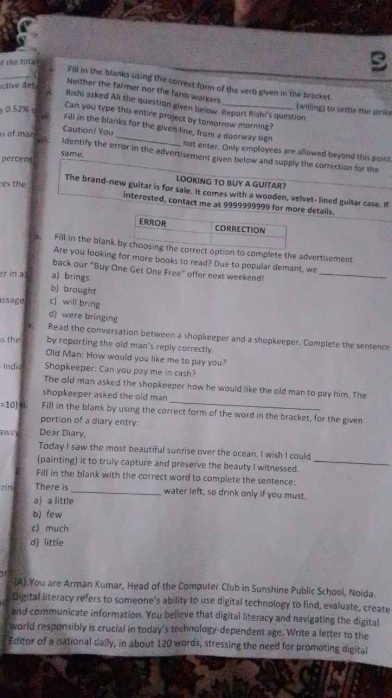 Fill in the blanks using the carrect form of the verb given in the hra