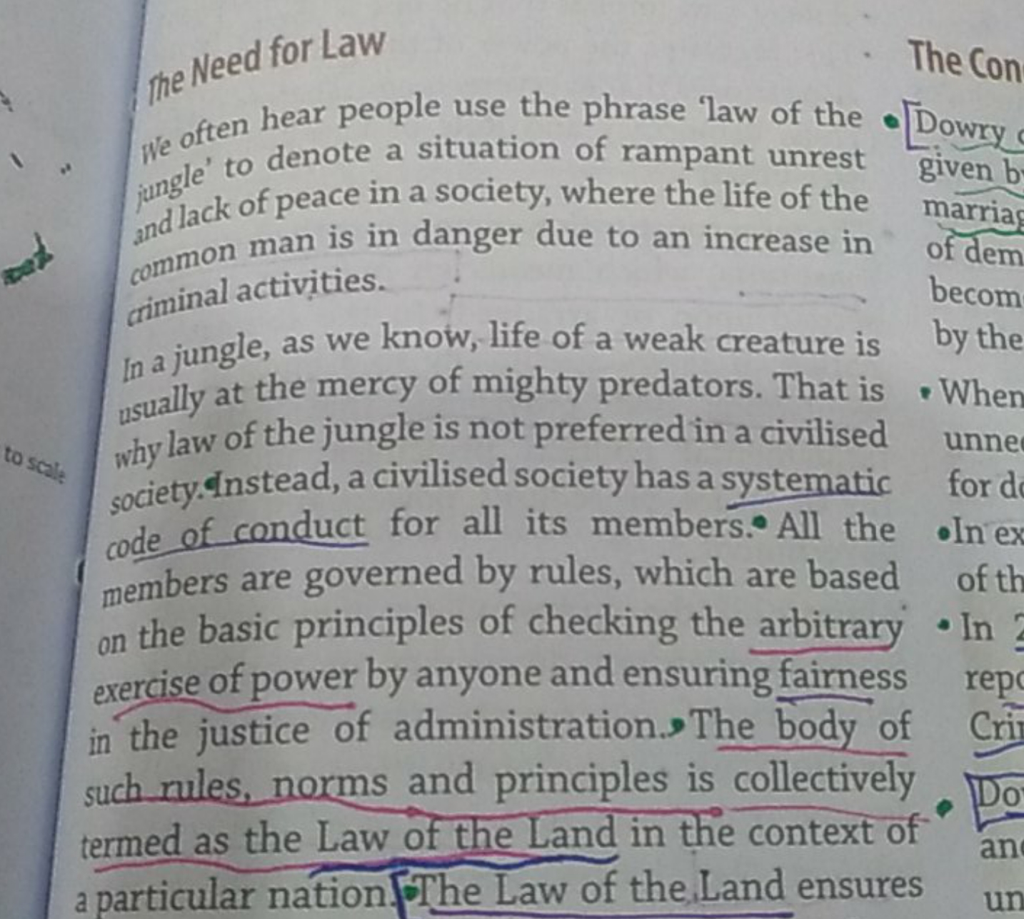 me Need  for Law
we often hear people use the phrase law of the jungle