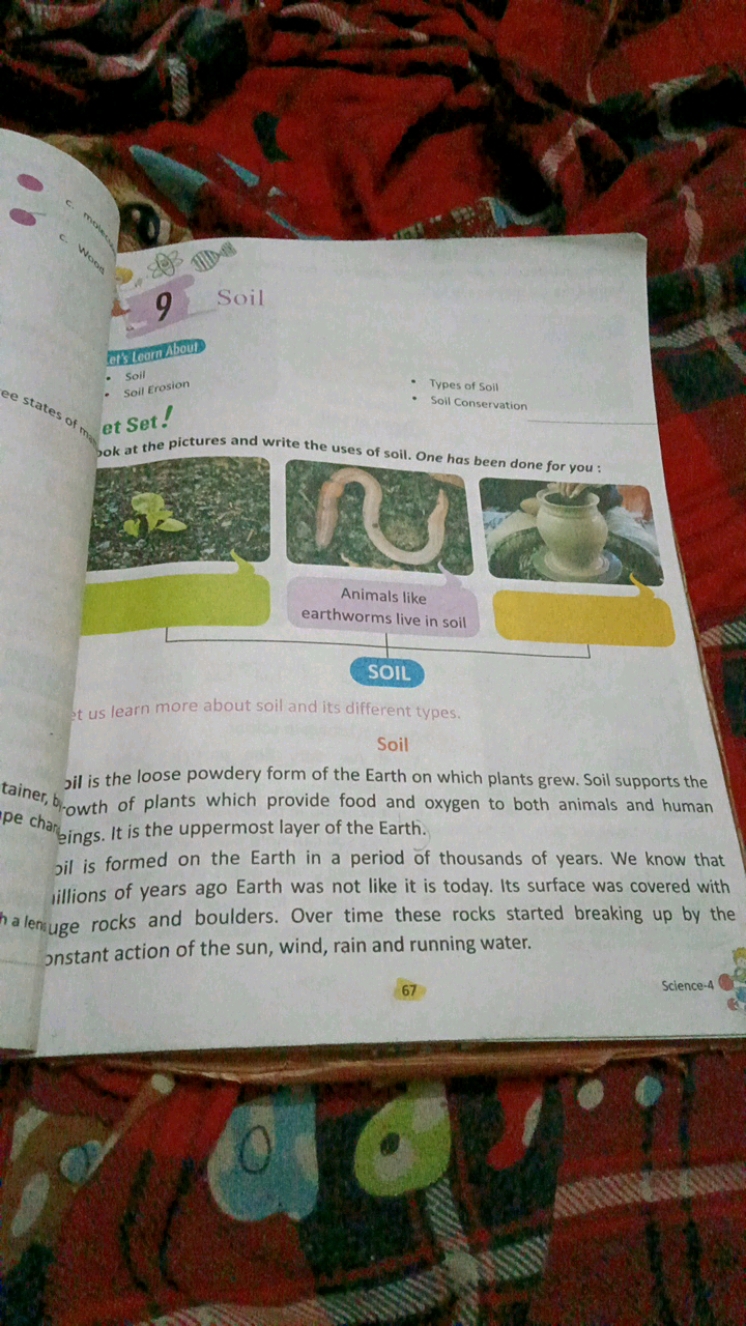 ef teon Aboul
- Soil
- Types of Soil
- Soil Erosion
- Soil Conservatio