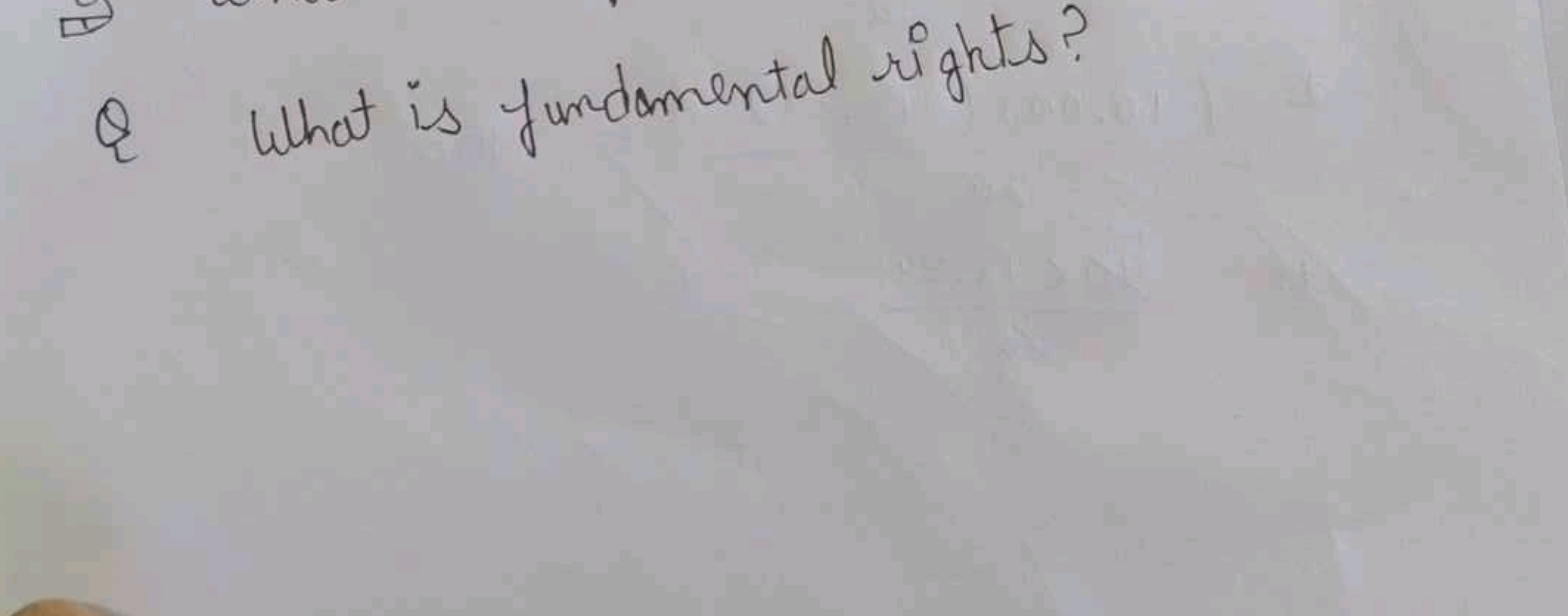 Q What is fundamental rights?