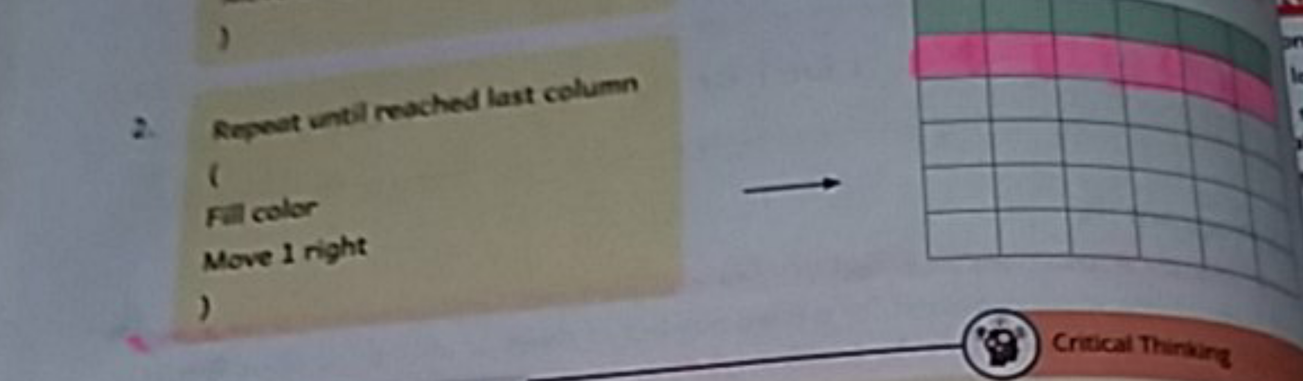 2. Repent until reached last column
(
Fill color
Move 1 right
⟶
)