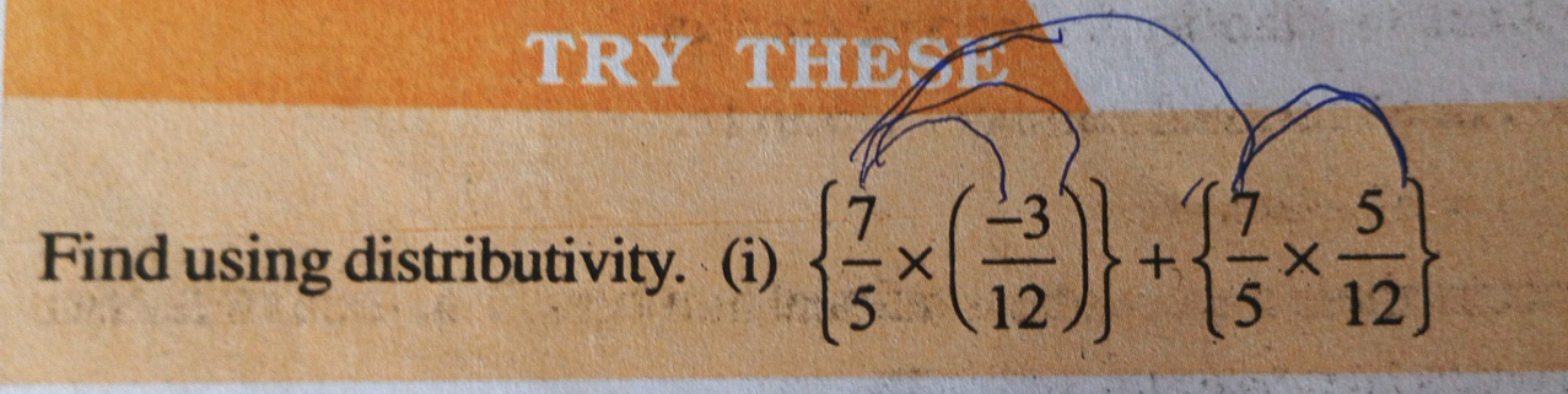 Find using distributivity. (i)
distributivity. () { (2)}+{
TRY THESE
3