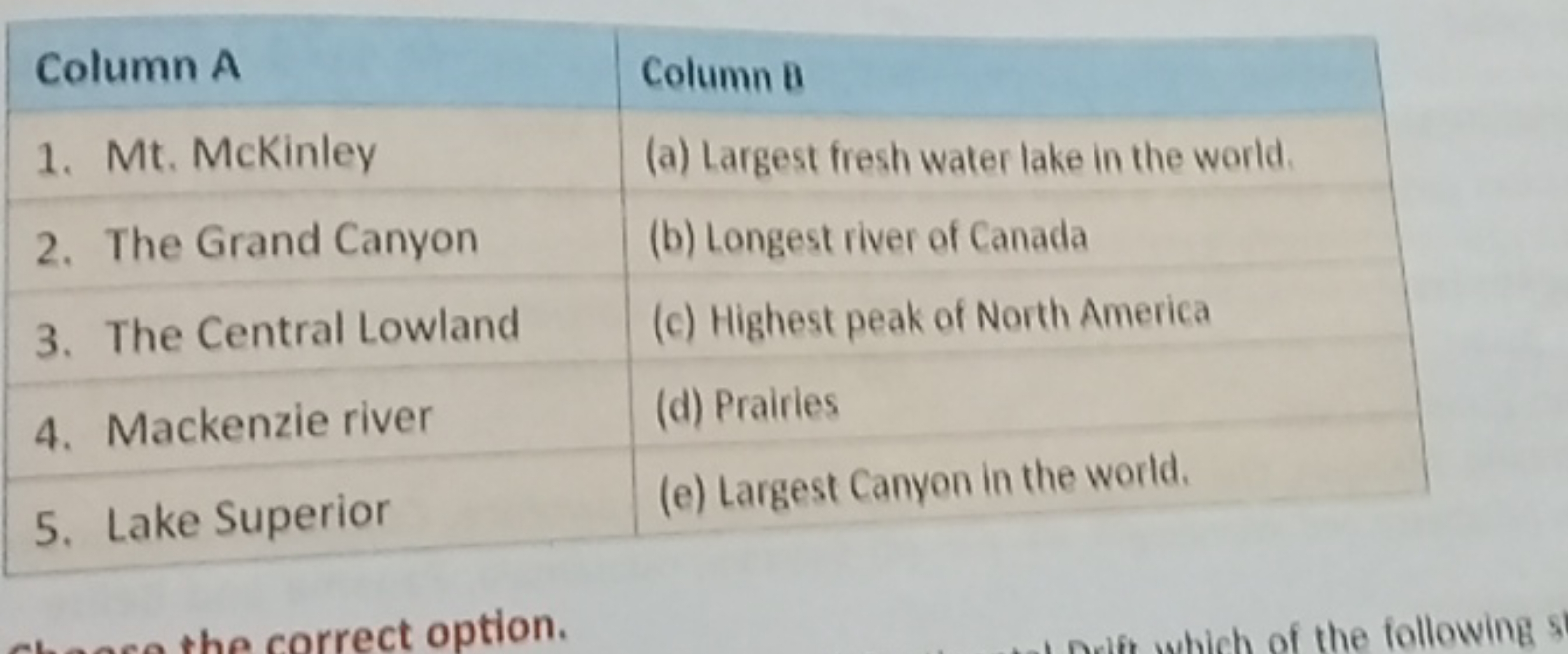 \begin{tabular} { | l | l | } 
\hline Column A & Column a \\
\hline 1.