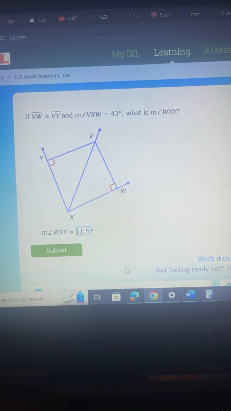 §e-
4.0
[−47
4L2
5.6
Hoา
-ixl.com
□
My IXL
Learning
Assess
C. 6 Angle 